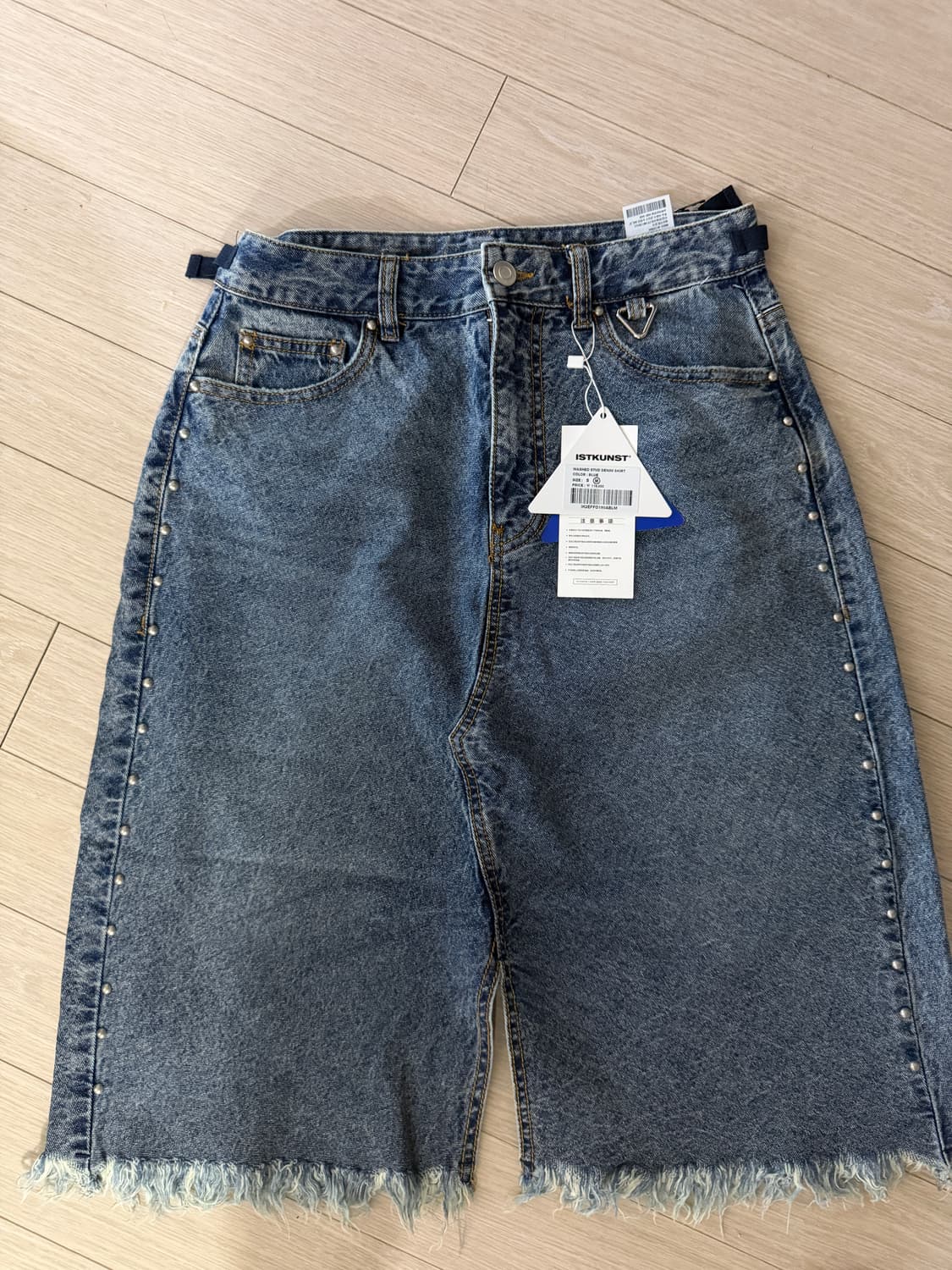 ISTKUNST 이즈쿤스트 데님 스커트 상품이미지2