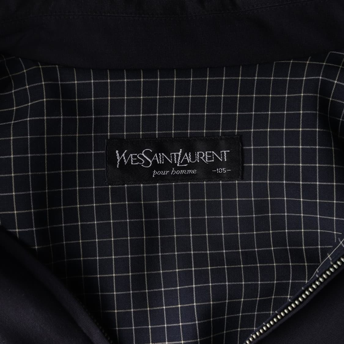 입생로랑 로고 자수 빈티지 블루종 XL 상품이미지6