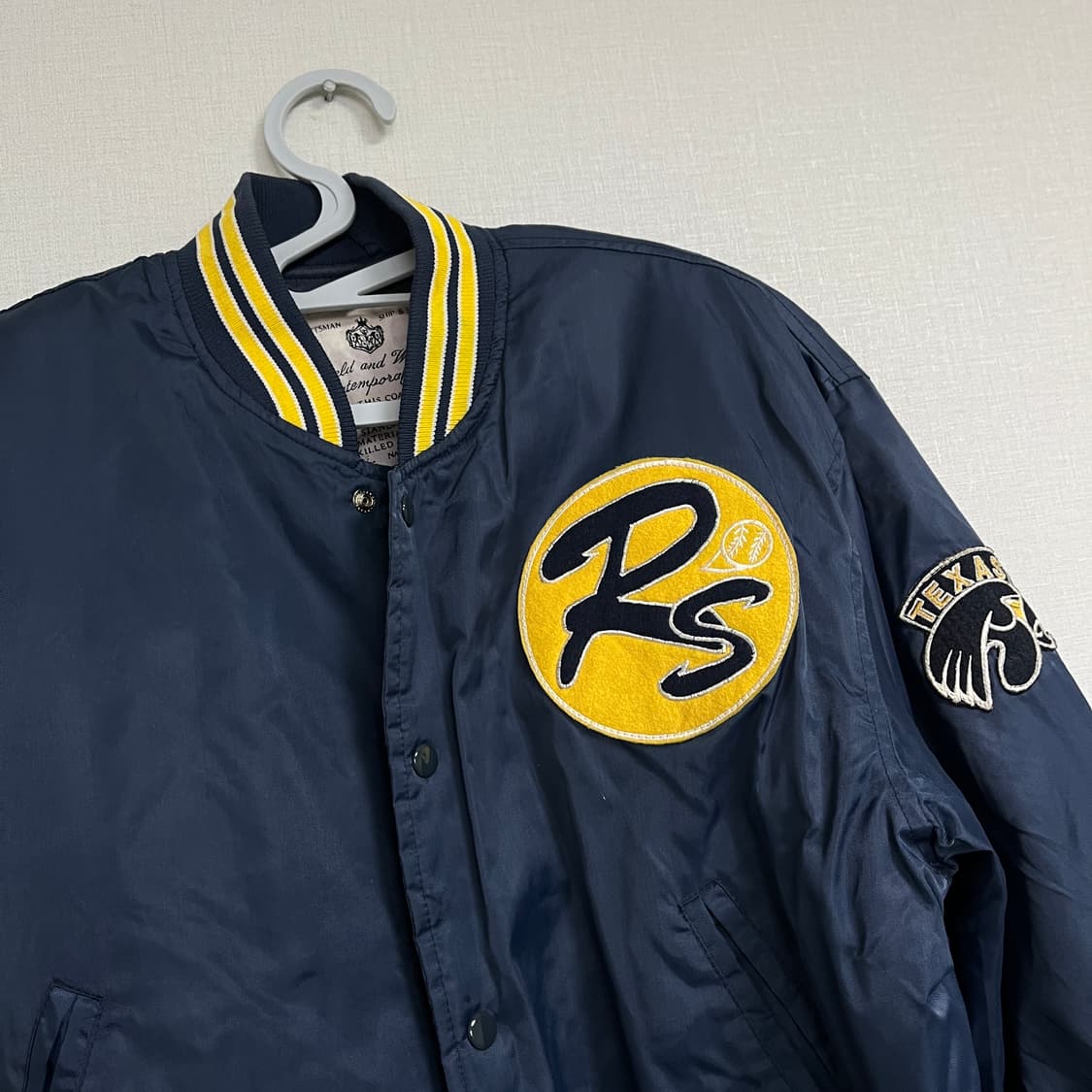 빈티지 바시티 블루종 자켓 상품이미지2