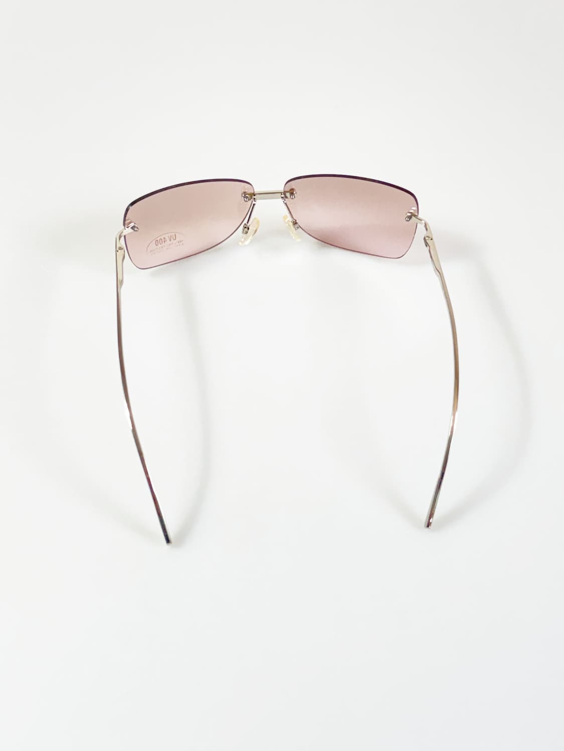 90s UNOSOLEIL 무테 스퀘어 틴트 빈티지 선글라스 상품이미지5