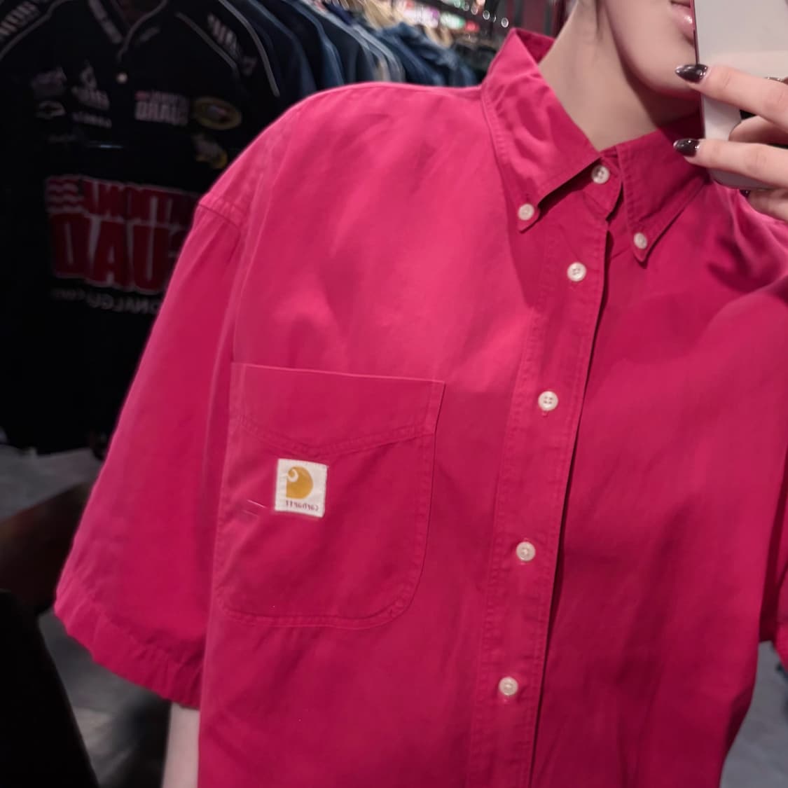 [IM] Carhartt 칼하트 반팔 셔츠 핑크 상품이미지6