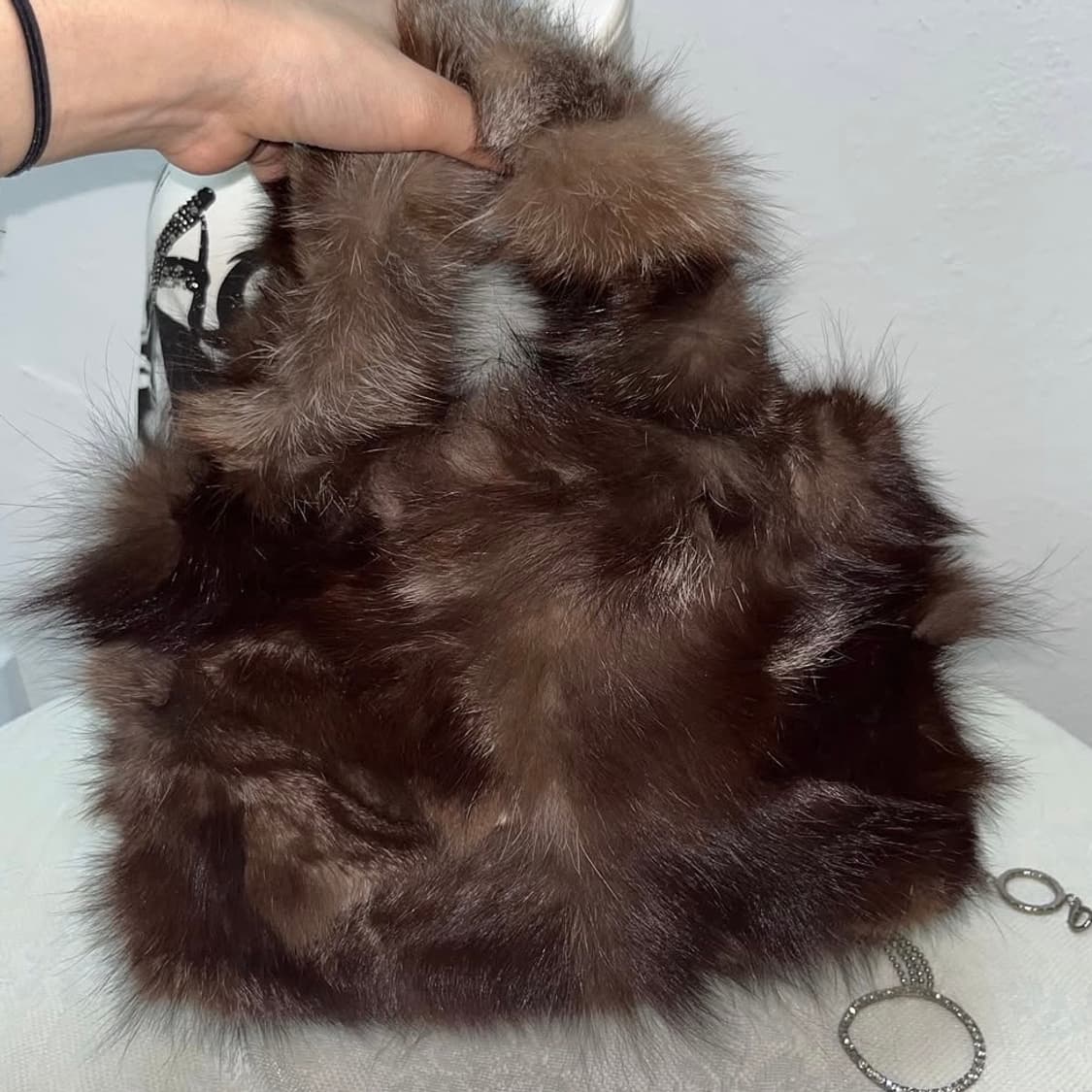 빈티지 폭스퍼 핸드백 상품이미지2