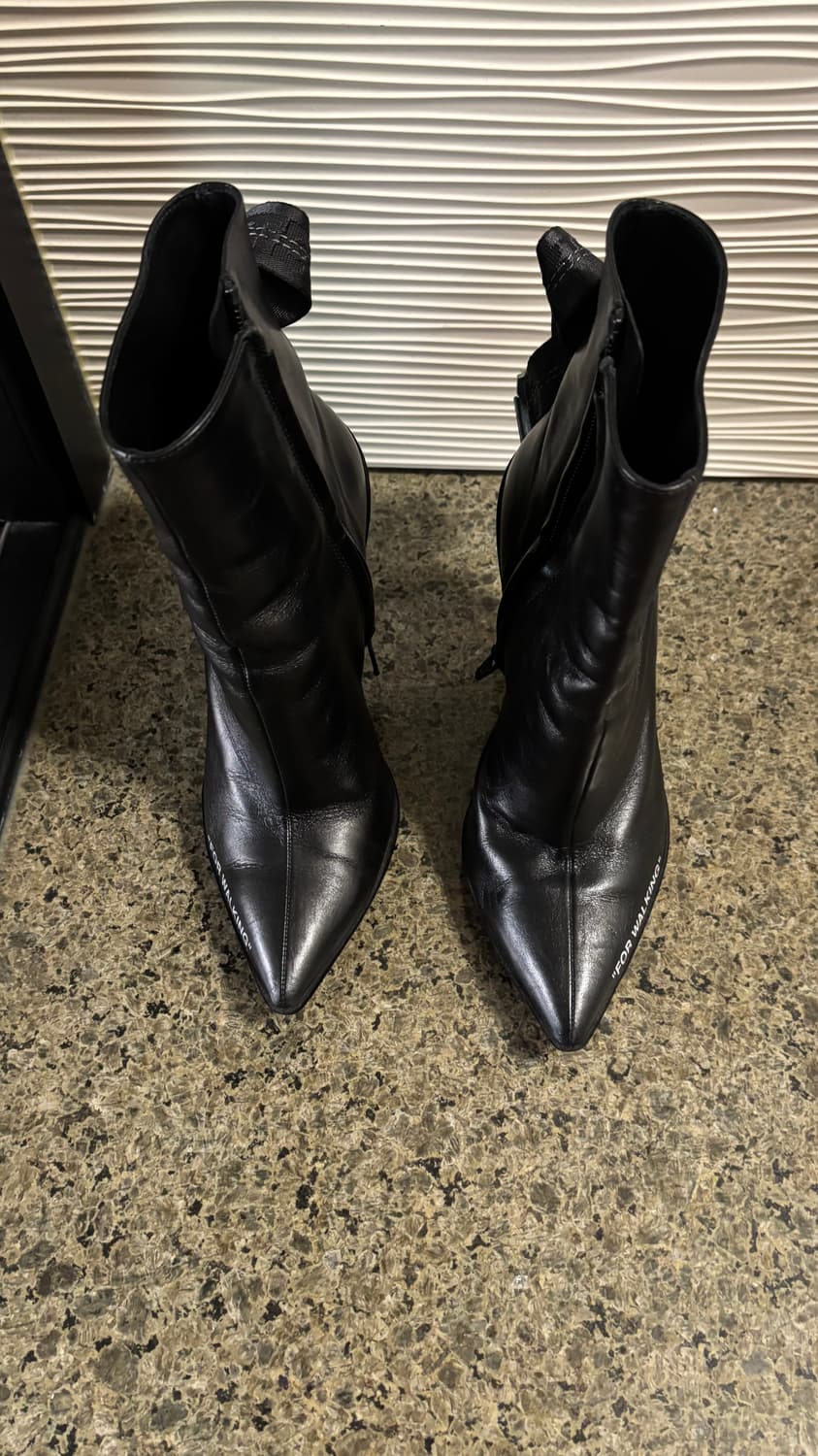 Off white 오프 화이트 버클 스트랩 부츠 힐 상품이미지6