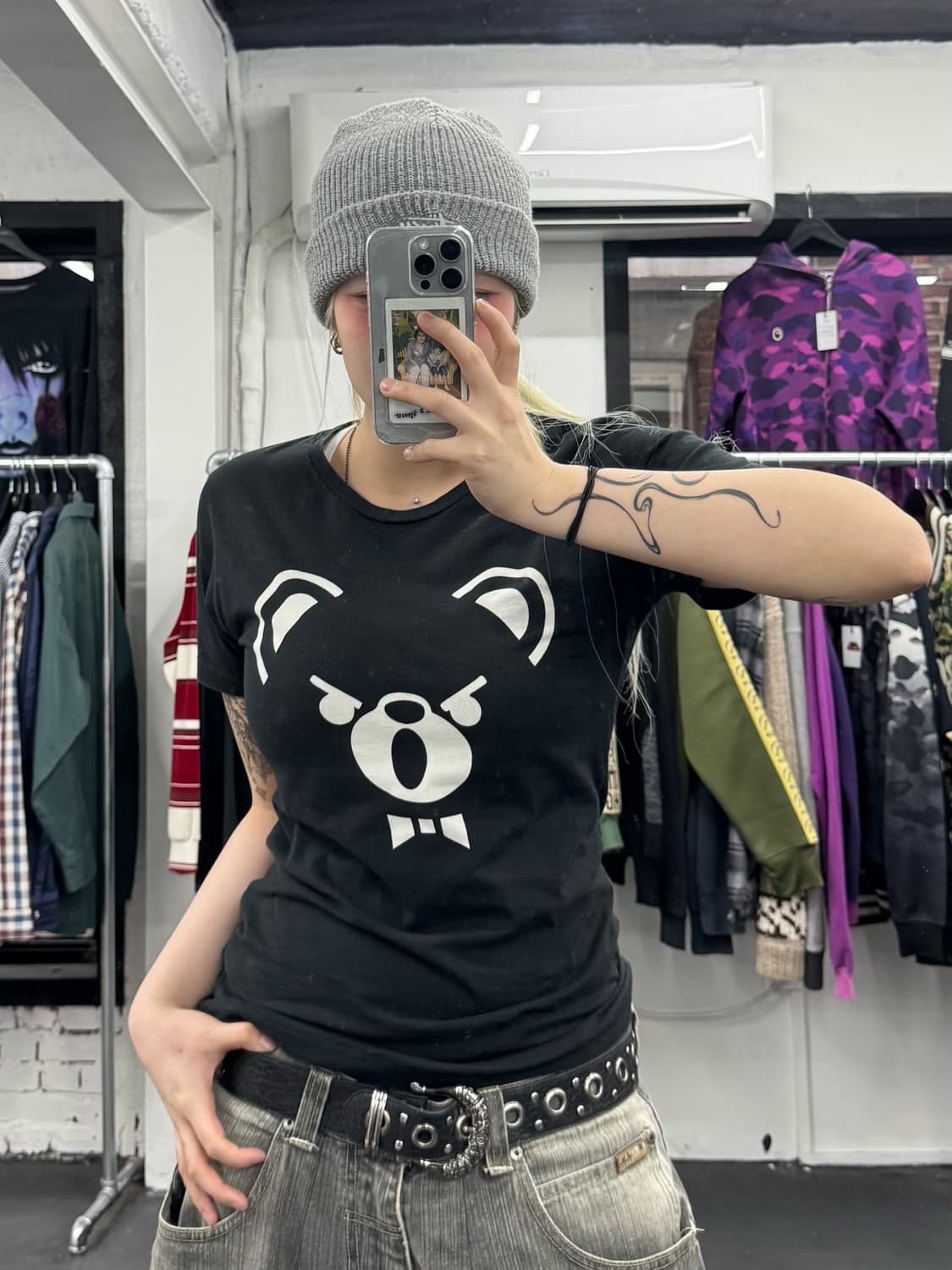 히스테릭 글래머 퍽베어 티셔츠 상품이미지1