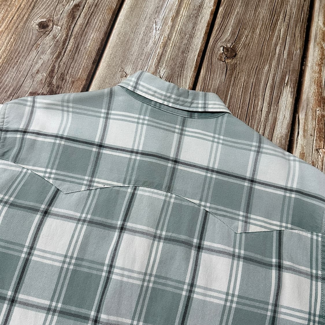 SUGAR CANE 슈가케인 웨스턴 체크 셔츠 그린 색상 L 사이즈 상품이미지9