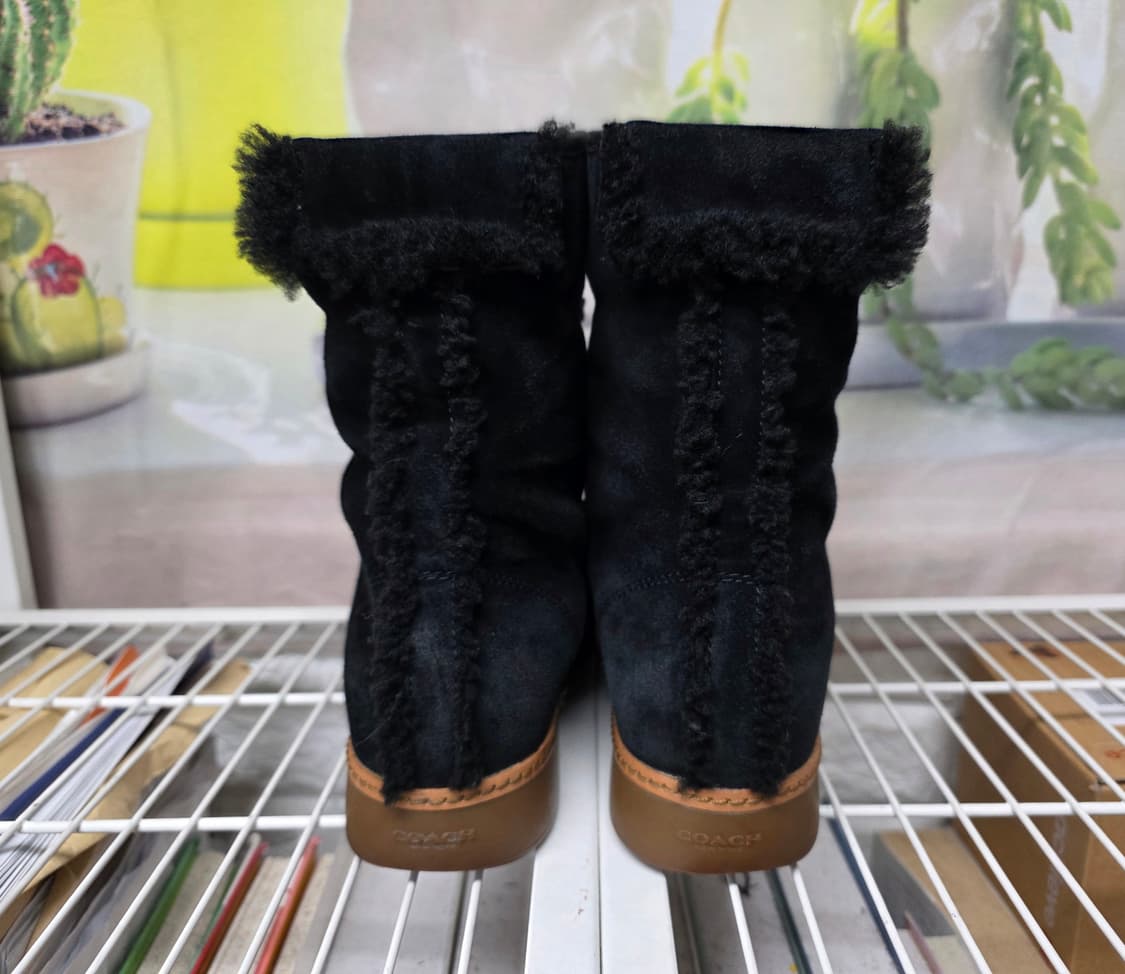 코치 램지 여성 겨울앵클부츠 235 스웨이드 양털 하이탑스니커즈 LB70 상품이미지4