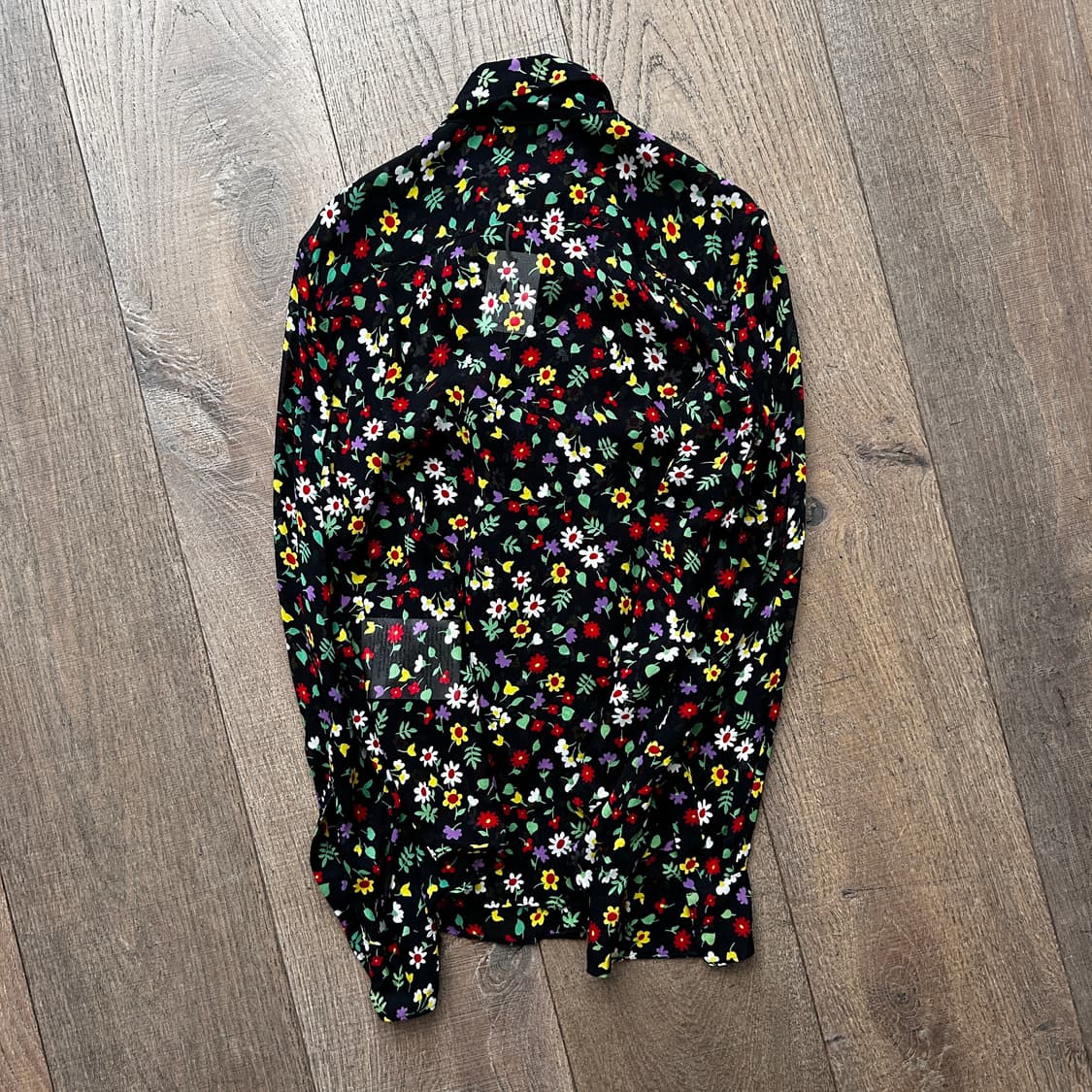 Floral Ruffle Sheer Blouse  상품이미지5