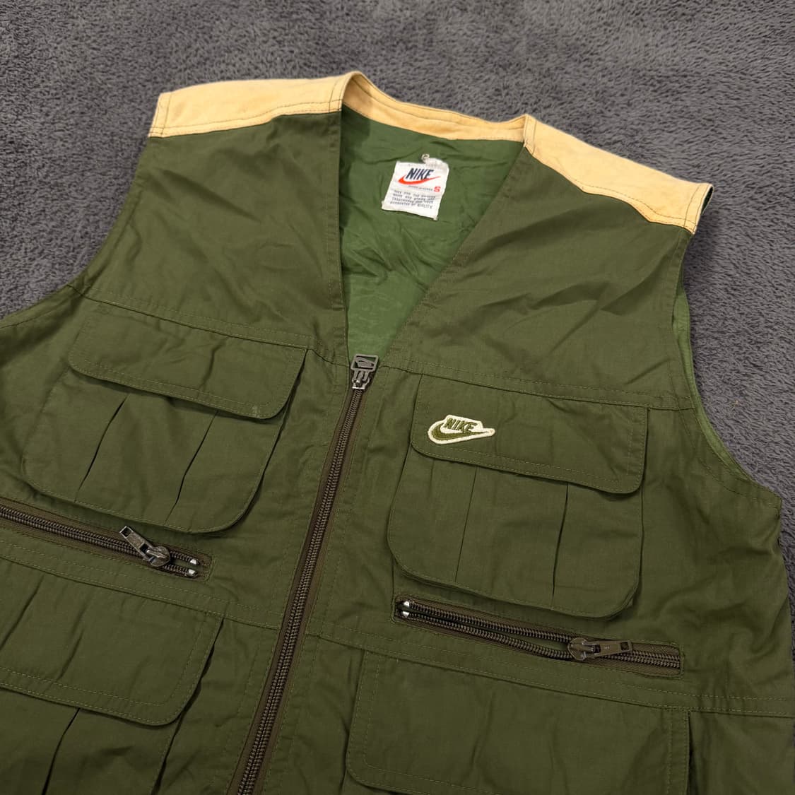 [정품/S] 80s 나이키 스우시 올드스쿨 멀티포켓 조끼 베스트 자켓 상품이미지1