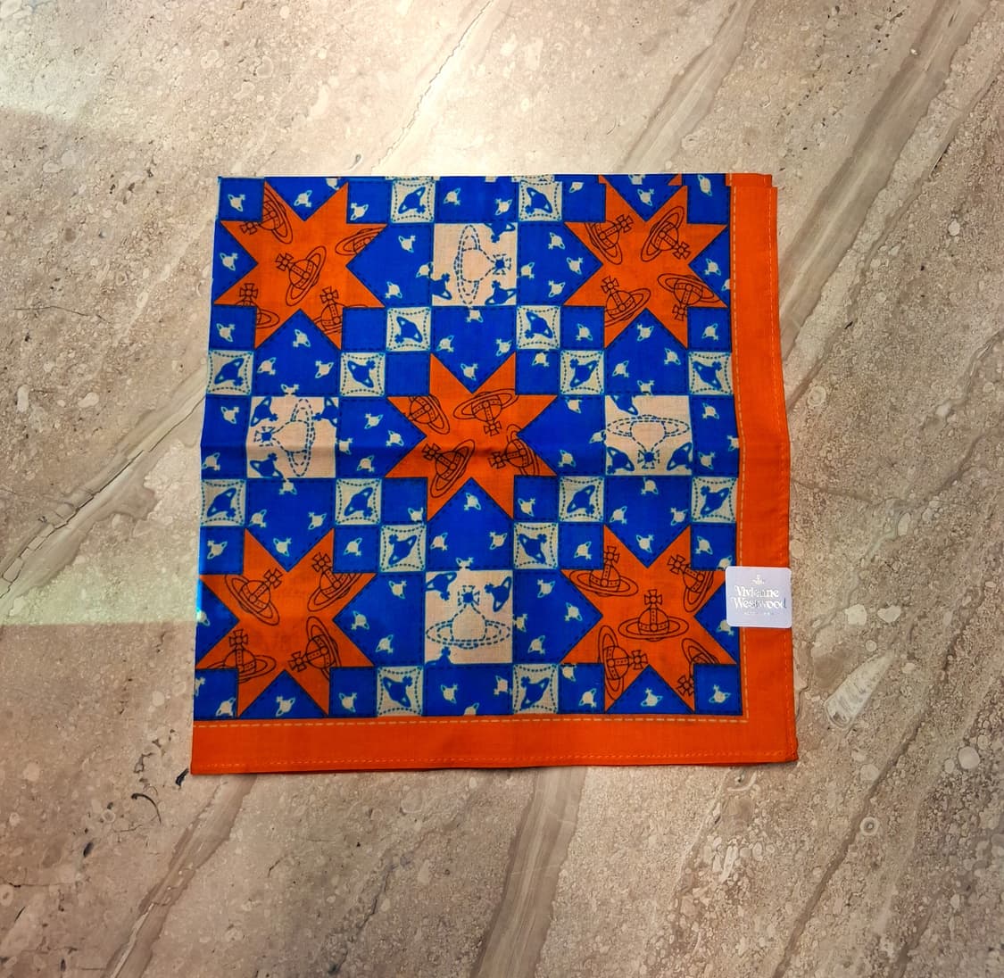 비비안웨스트우드 면 손수건 6  (새상품 with Case) 상품이미지6