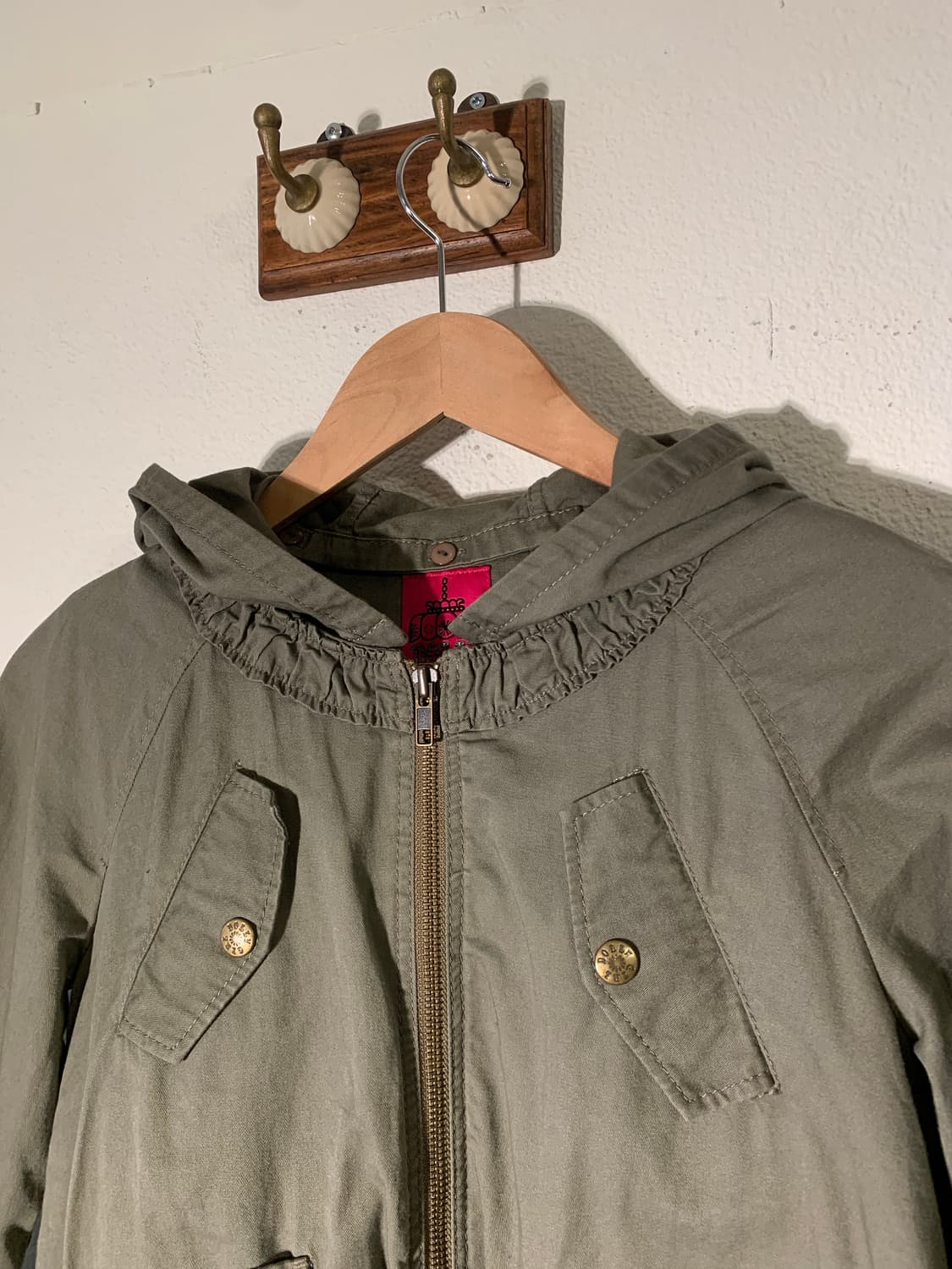 안나수이 프릴 크롭 밀리터리 후드 자켓 + 보아 베스트 상품이미지3