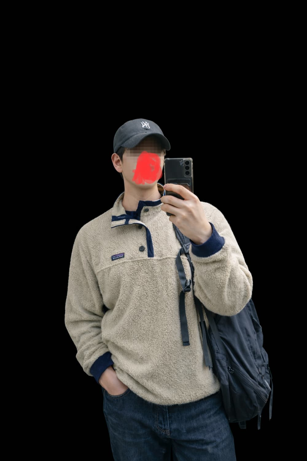 파타고니아 플리스 신칠라 시어링 풀오버 버튼 자켓 L 상품이미지4