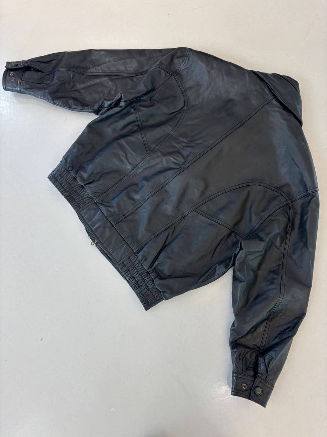 Vintage manifesto Leather Jacket 상품이미지6