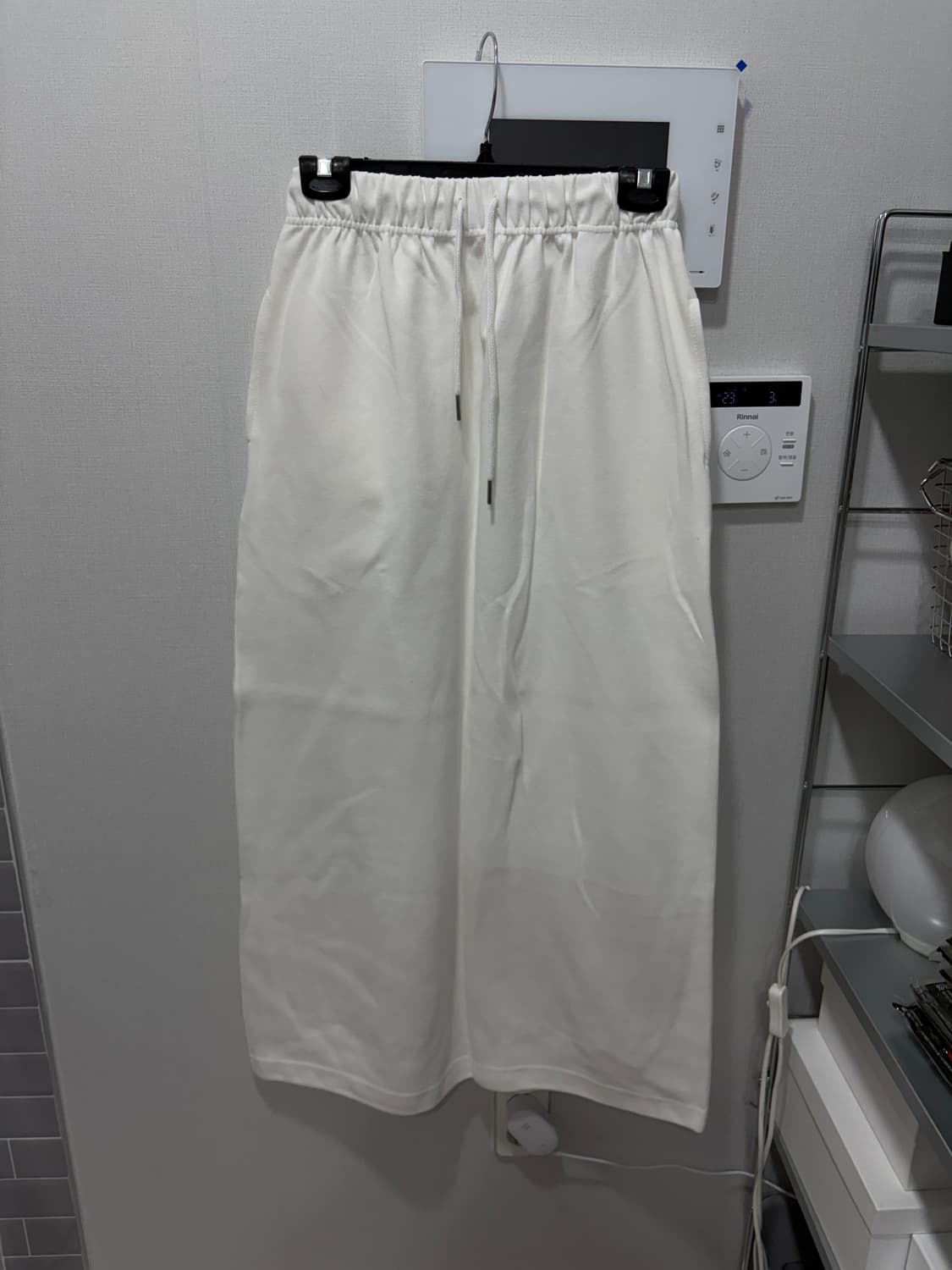 트리밍버드 트레이닝스커트 화이트 상품이미지1