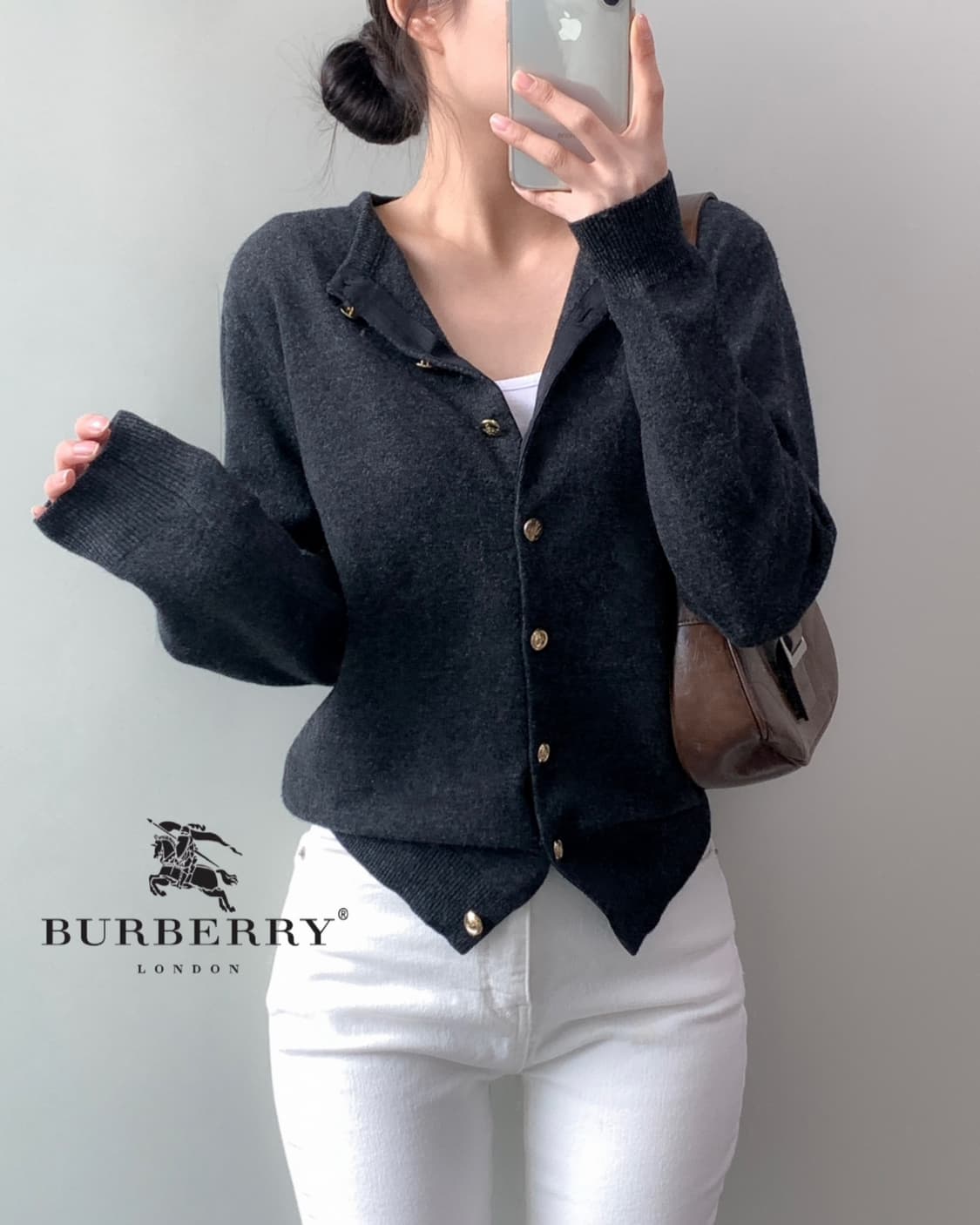 버버리 램스울 가디건 상품이미지1