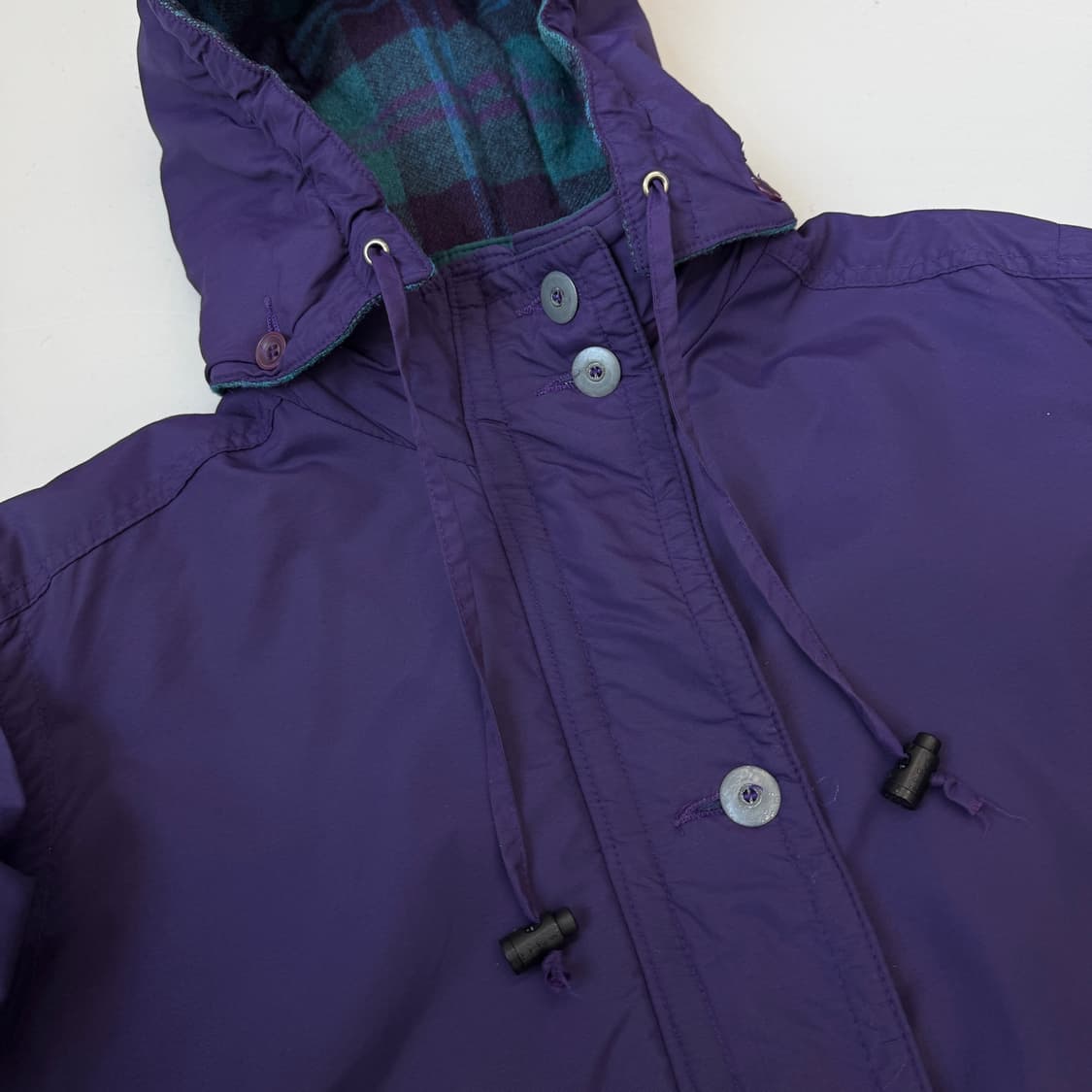 엘엘빈 90s 퍼플 롱 후드 파카 자켓 상품이미지3