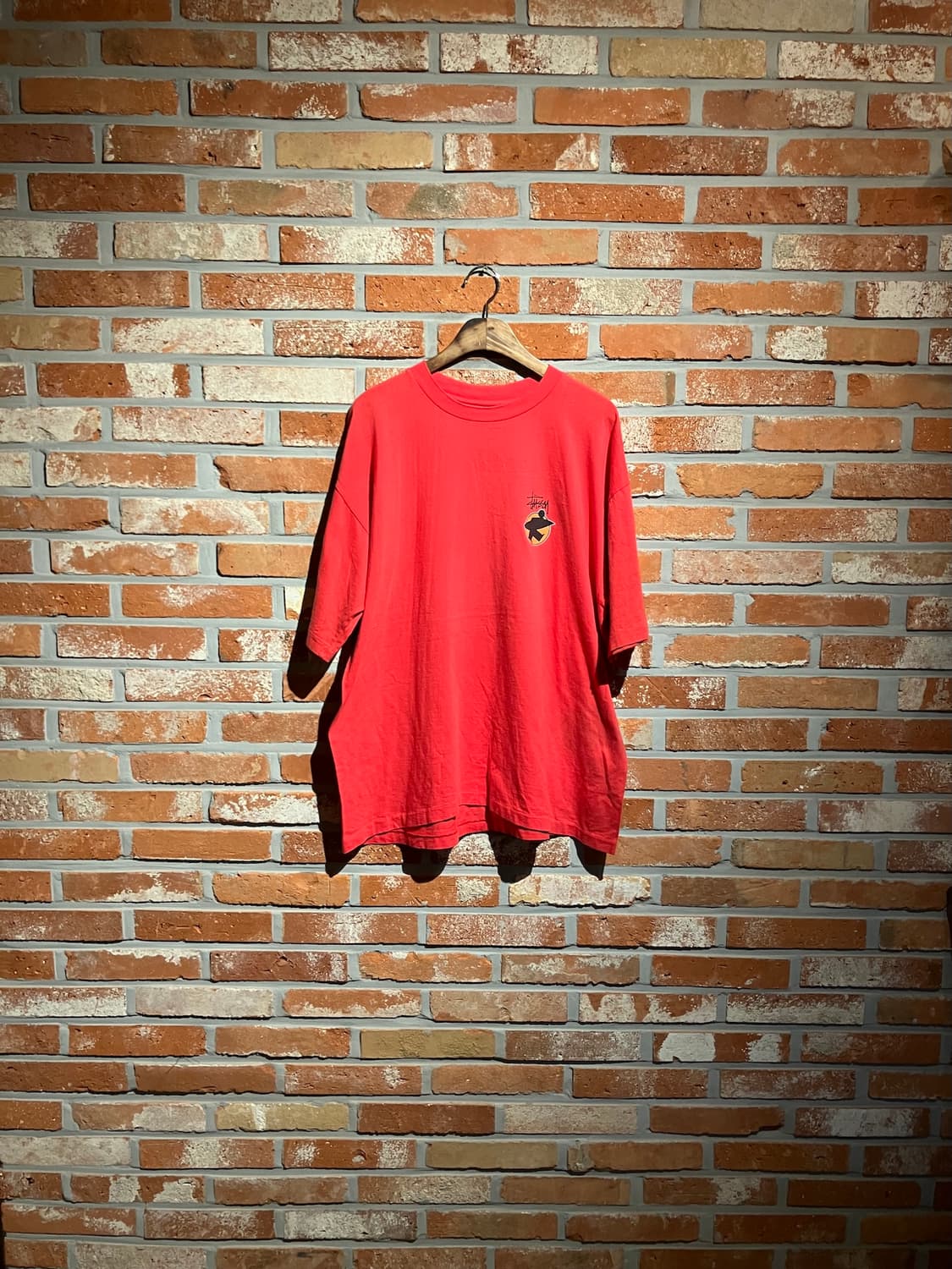 90s USA 빈티지 올드 스투시 비치 루트 서프맨 반팔 티셔츠 상품이미지1