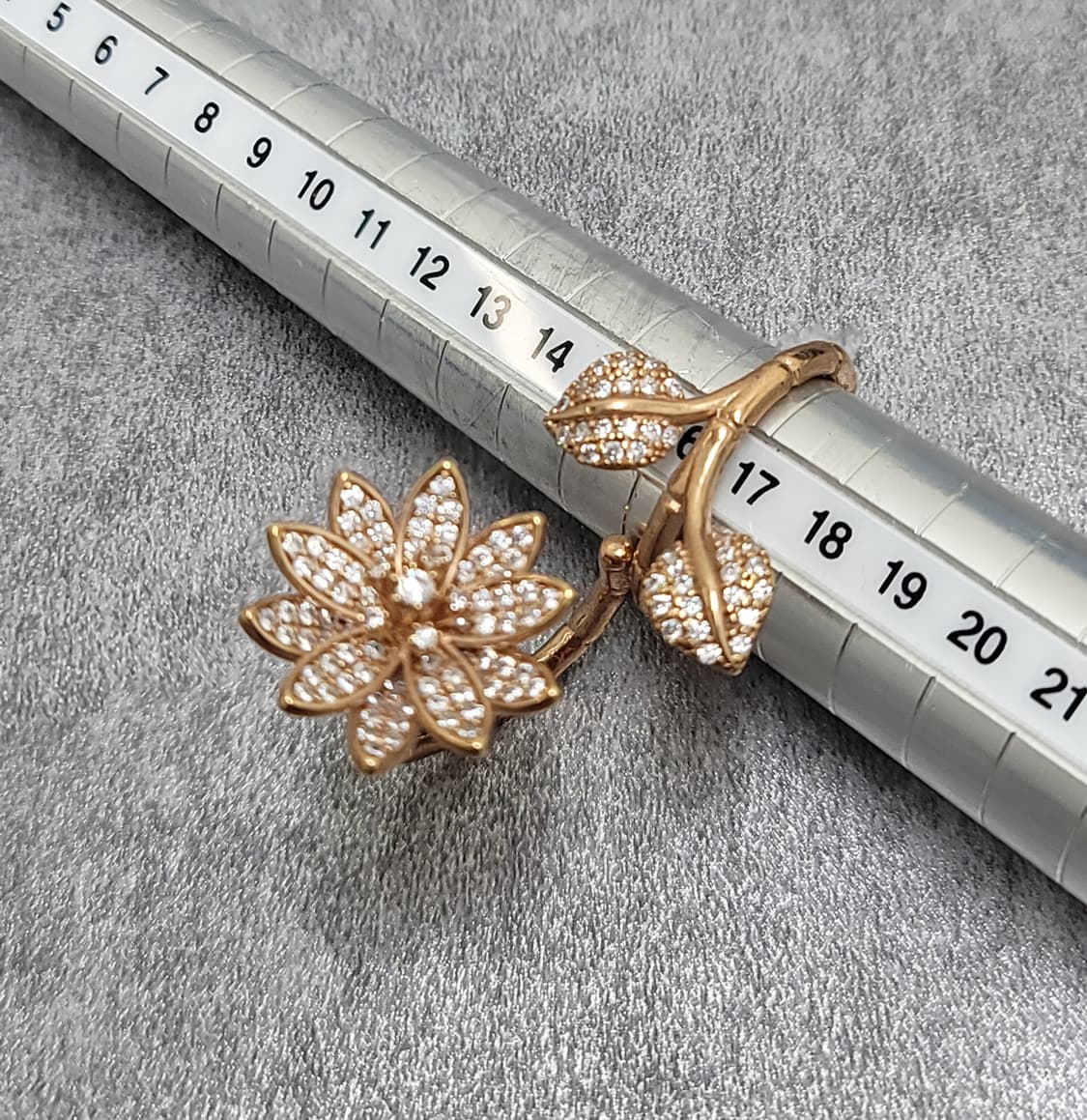 pave flower ring 상품이미지9