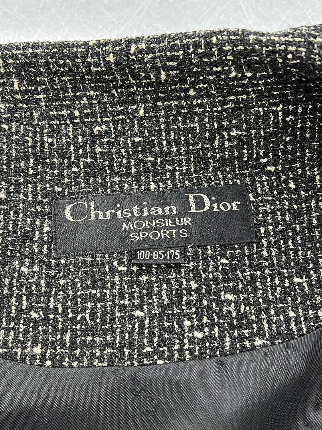 크리스찬 디올 무슈 위브 텍스처 해링본 울 자켓 상품이미지8