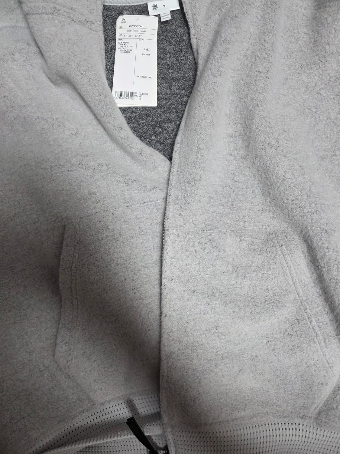 골드윈0 라이트그레이 후디 4 상품이미지1