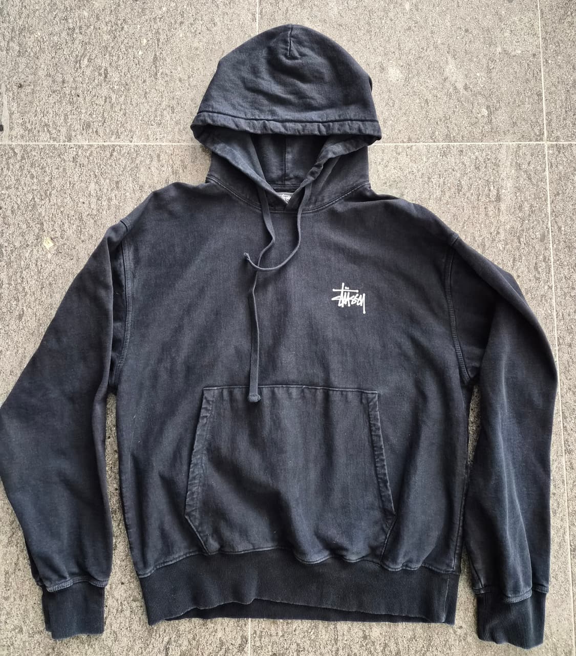 스투시 워시드 기모 후드티 상품이미지1