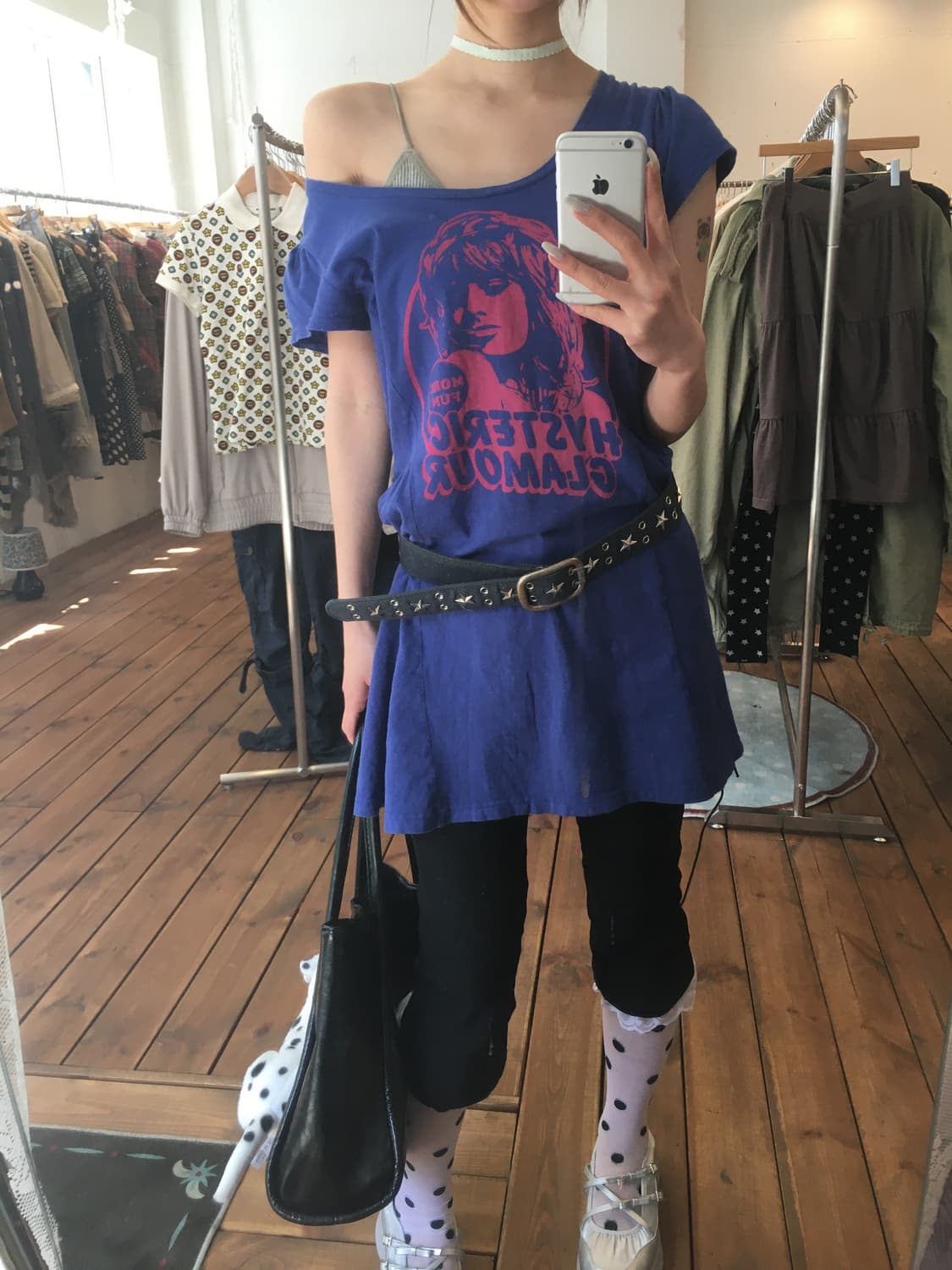 히스테릭글래머 히스걸 블루 핑크 원피스 상품이미지1