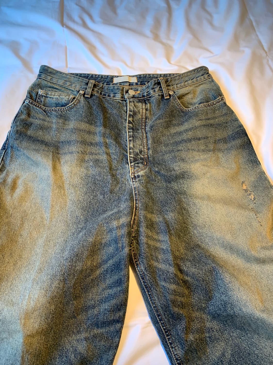 언더마이카 이에크 핸드 브러쉬 와이드 진 상품이미지6