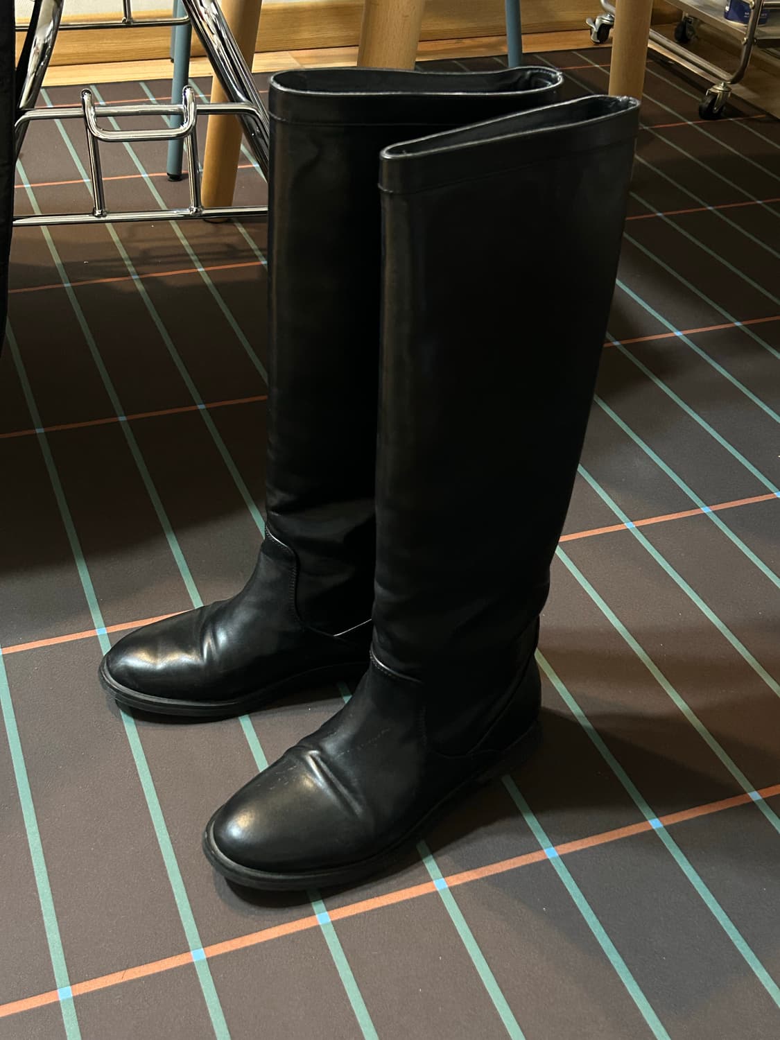 nuus 블랙 롱부츠 240 상품이미지3