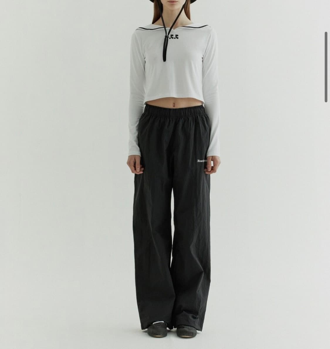 레스트앤레크레이션 RR SAILOR COLLAR CROP TOP 화이트 상품이미지4