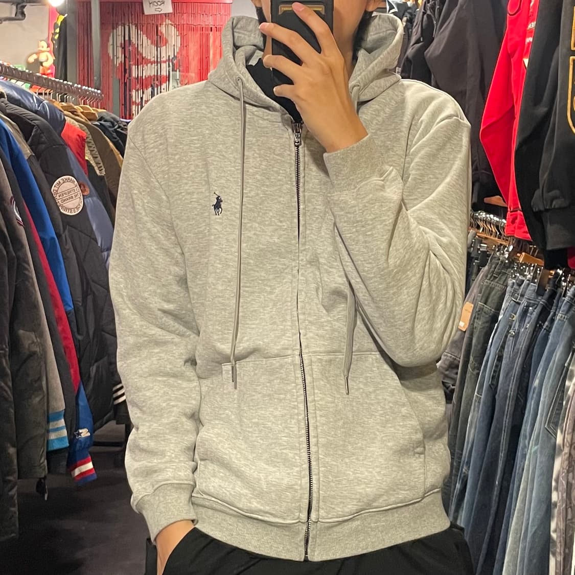 [IM]Polo RalphLauren 폴로랄프로렌 그레이 후드집업 상품이미지1