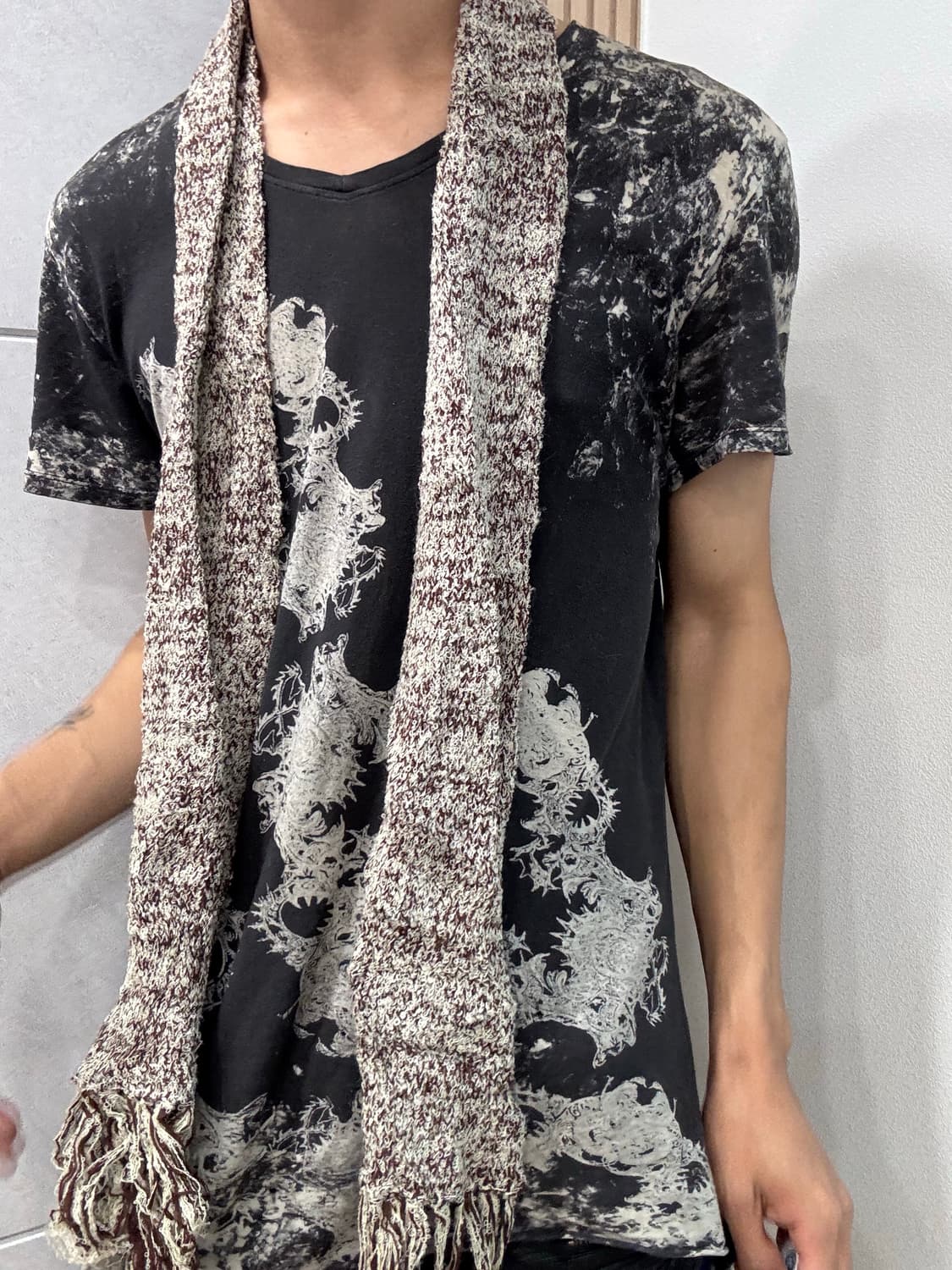 17. Y2K Brown scarf 2.2 상품이미지3