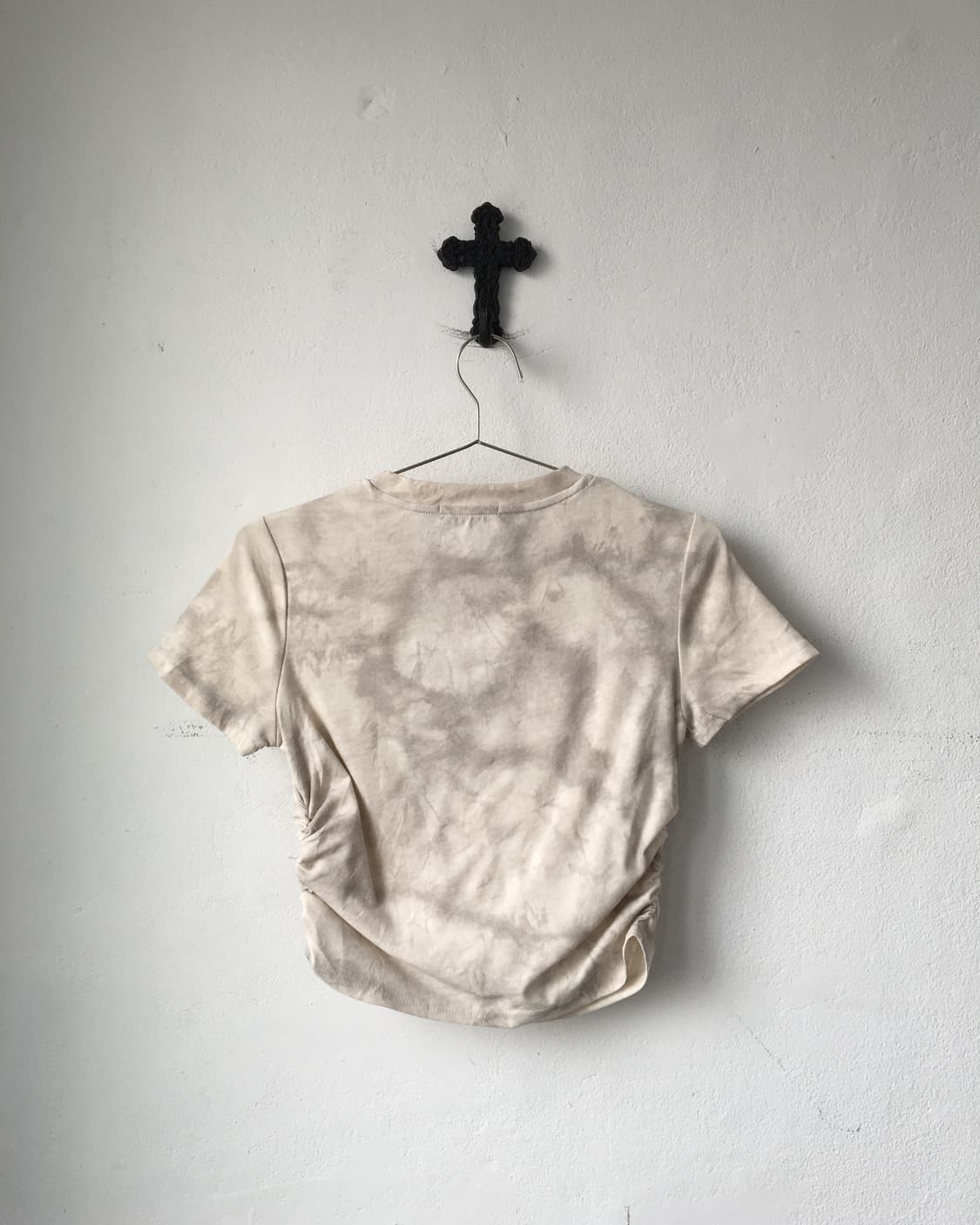 Side shirring printing t shirt 상품이미지2