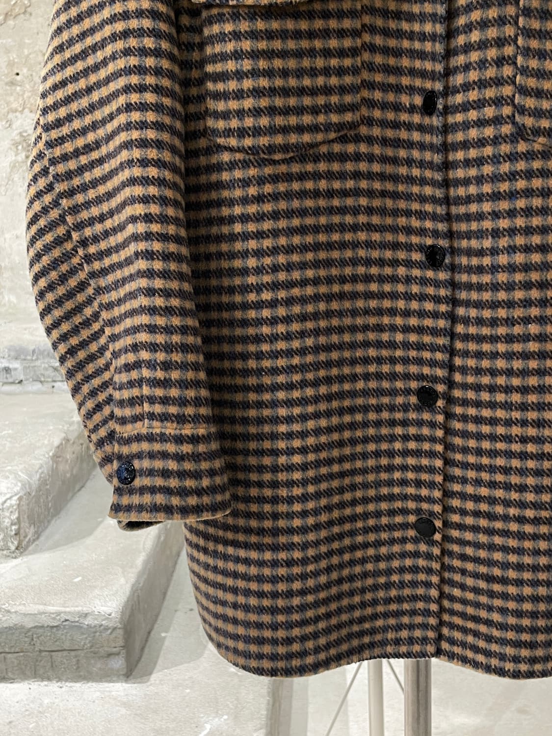 산드로 비즈 체스트 포켓 체크 셔츠 자켓 상품이미지4