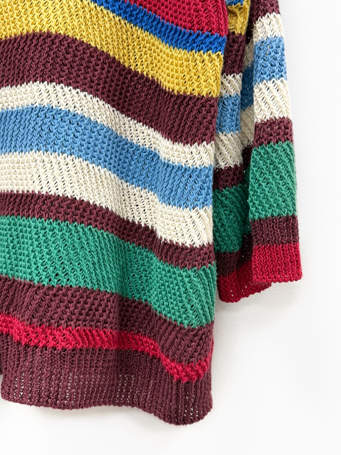 위켄드 막스마라 멀티 컬러 스트라이프 린넨 니트 스웨터 상품이미지4