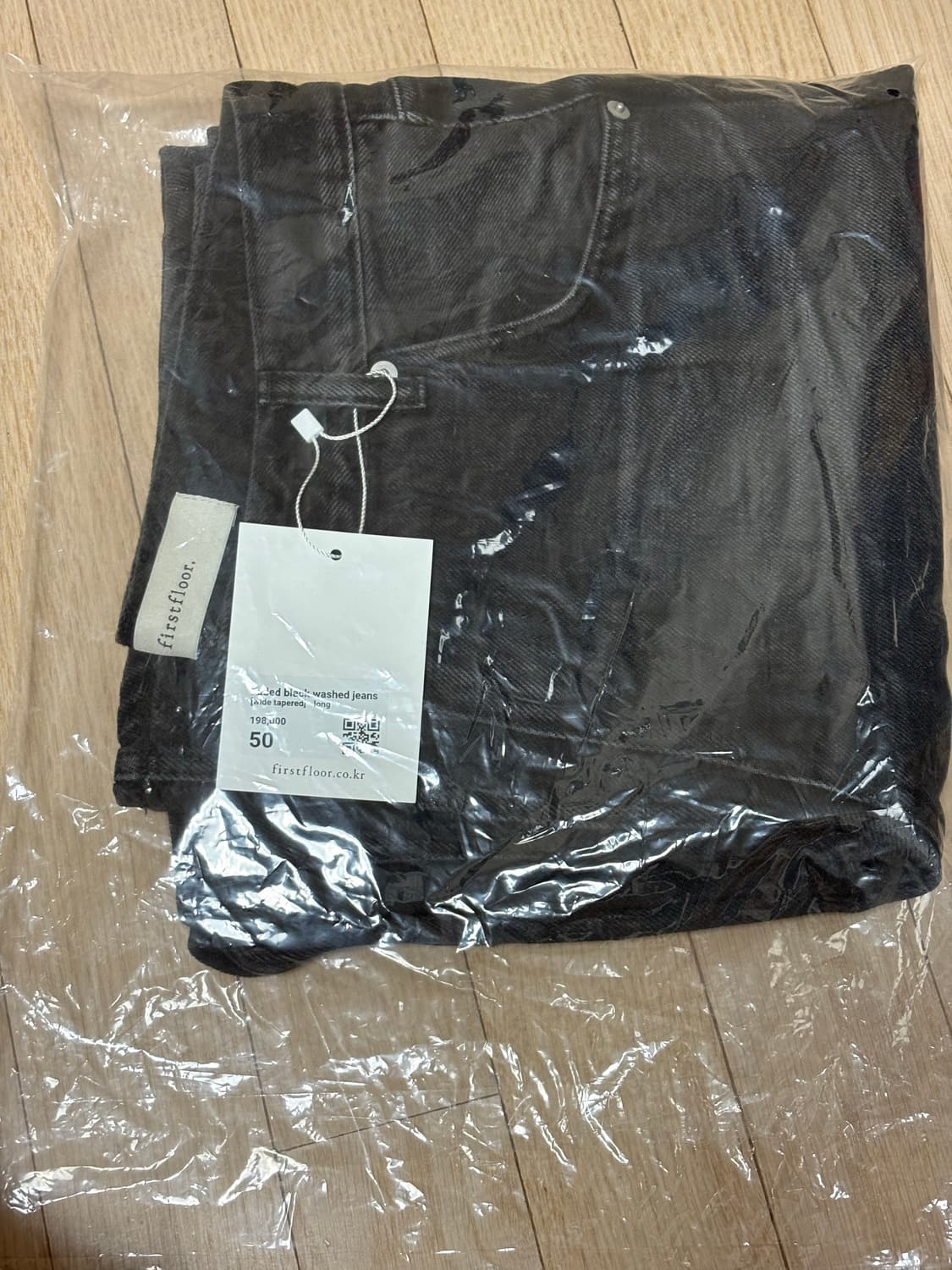 [새상품]퍼스트플로어 페이디드 블랙 워시드 진 50 상품이미지2