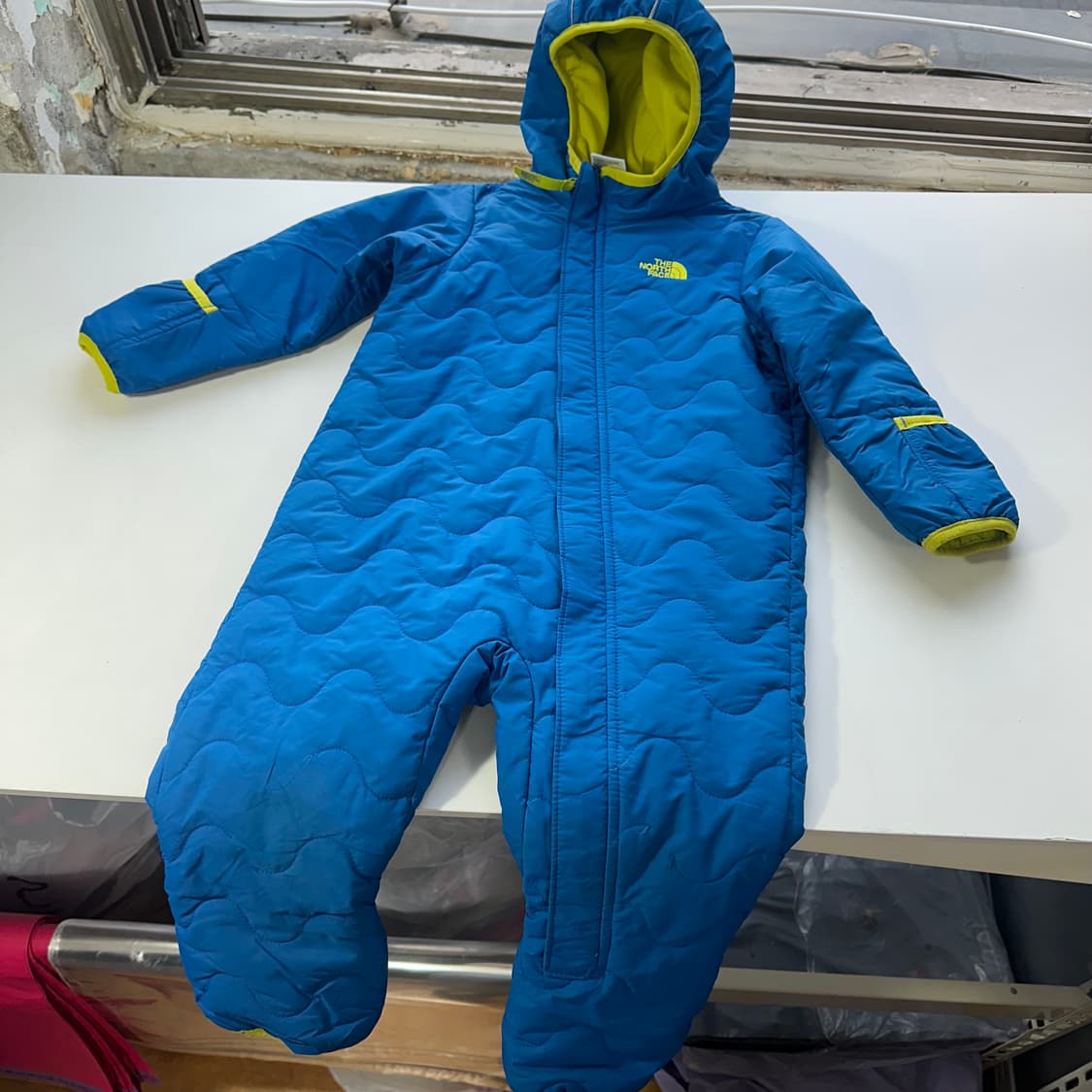 18-24M 노스페이스키즈 스카이블루 방한 점프수트 상품이미지3