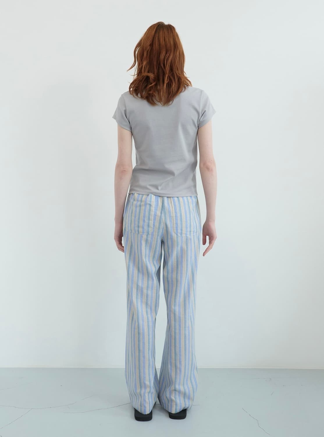엔조블루스 파스텔 캡 슬리브 티셔츠 Light Grey 상품이미지4
