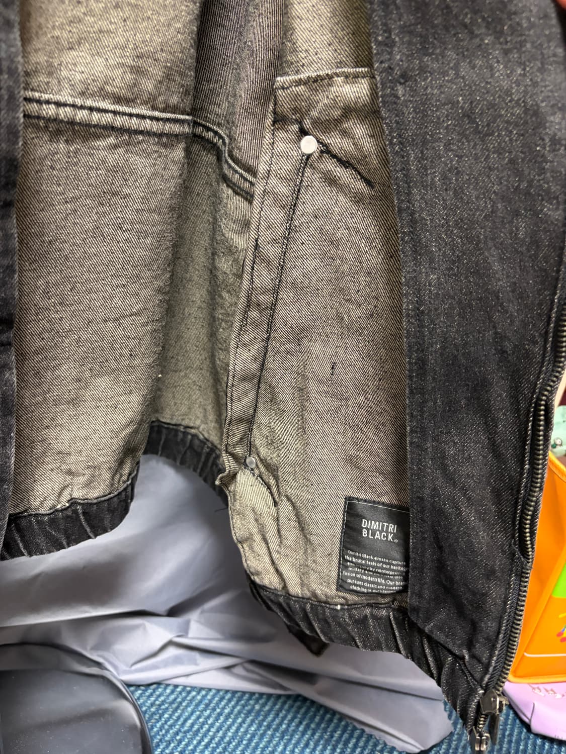 디미트리블랙 데님트러커 자켓 흑청 100 상품이미지4