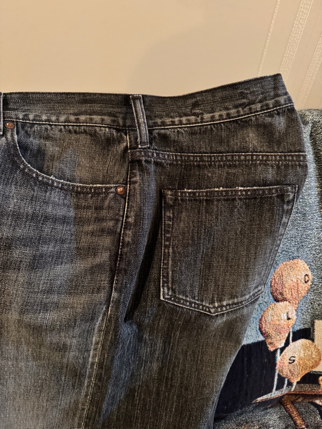 오베르쥬 어드레서 별주 데님 흑청 상품이미지2