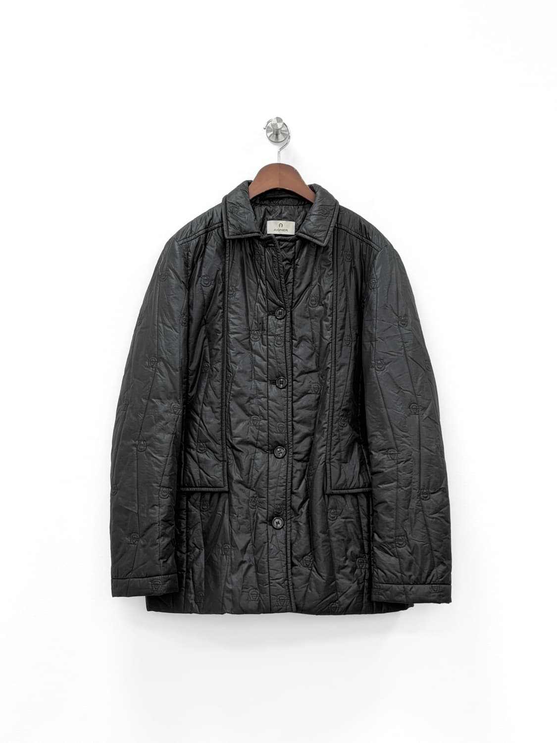 아이그너 퀼팅 자켓 블랙 상품이미지1