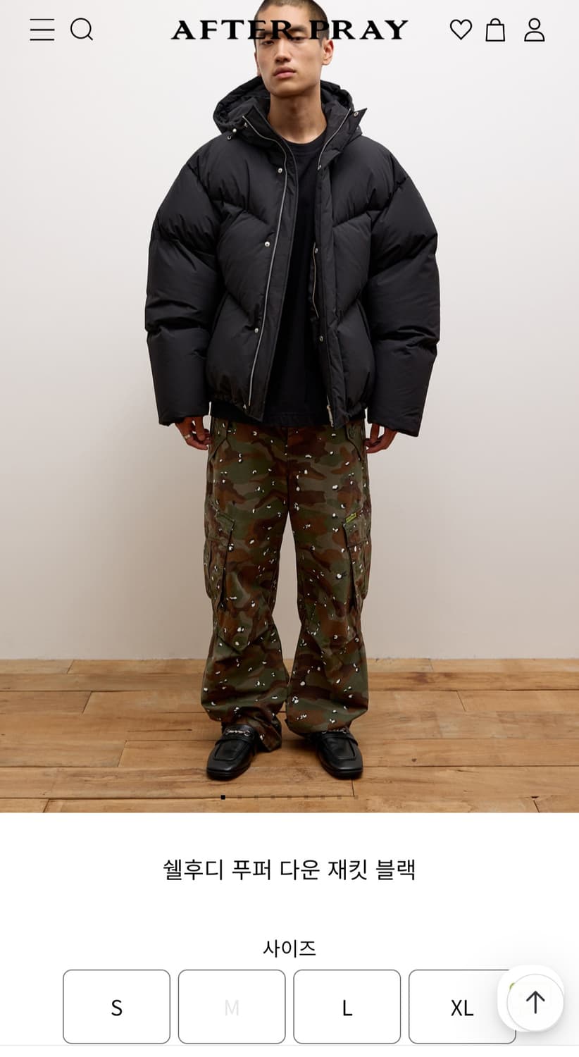 애프터 프레이 쉘후디 푸퍼 다운 재킷 상품이미지2