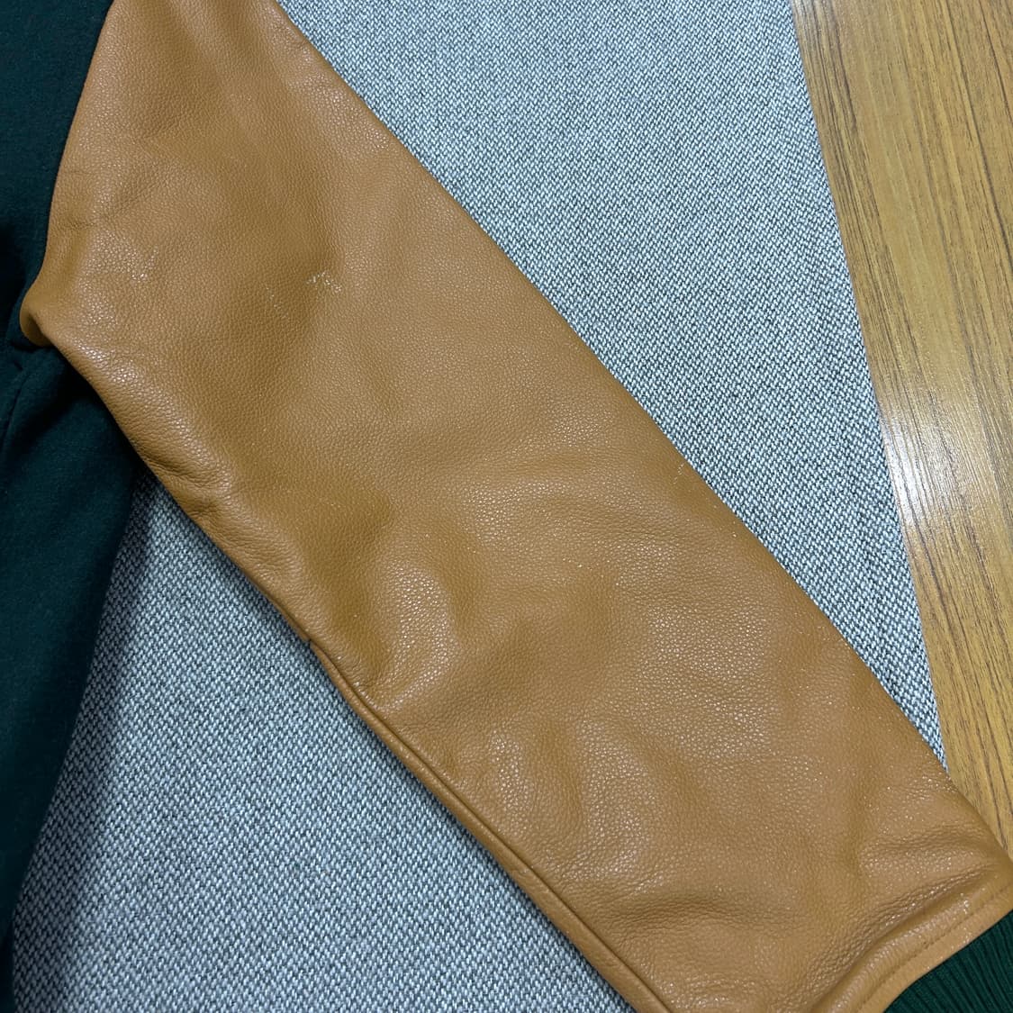 콜럼비아 누빔 울 바시티자켓(M) 상품이미지5