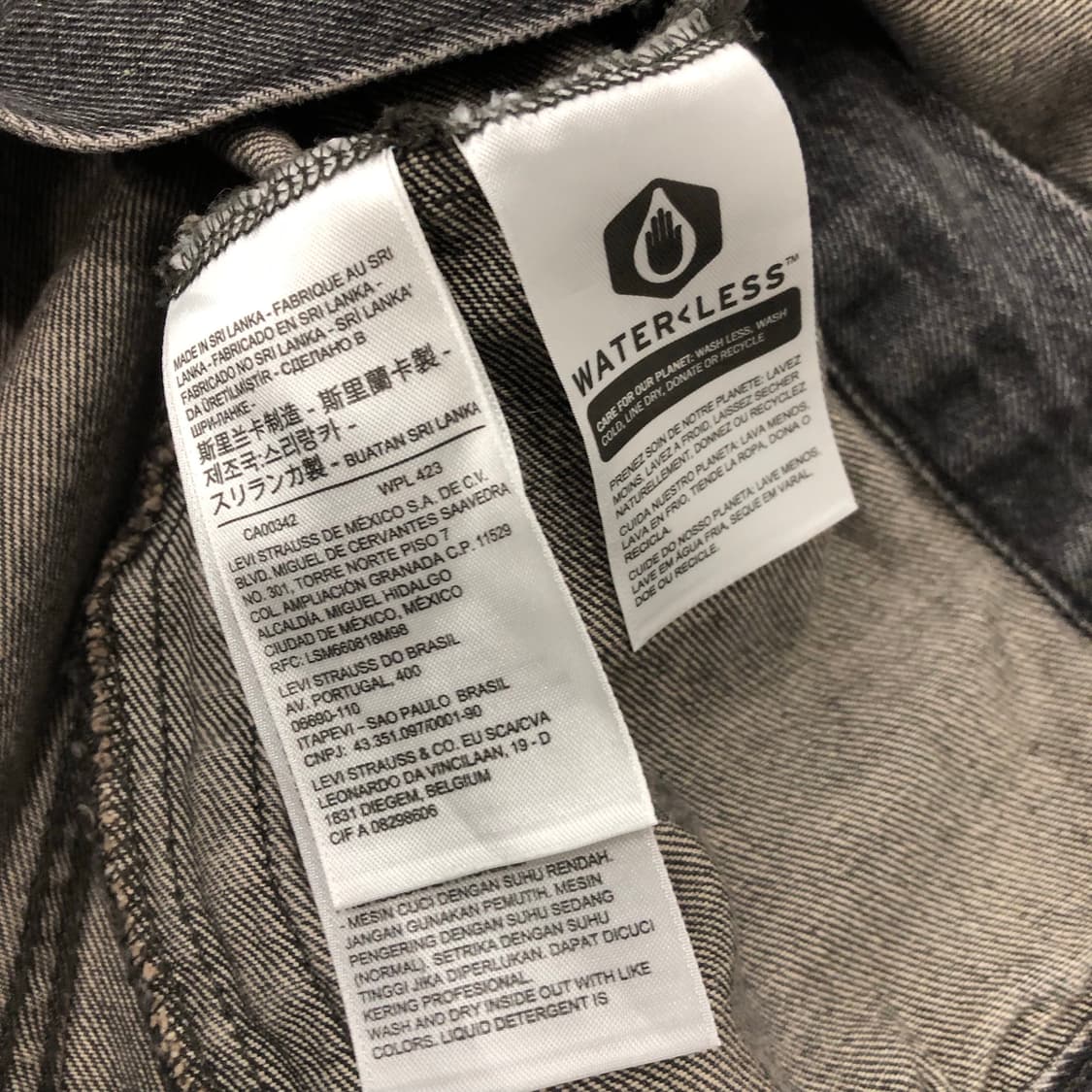 리바이스 흑청 워싱 데님 트러커 자켓 상품이미지6