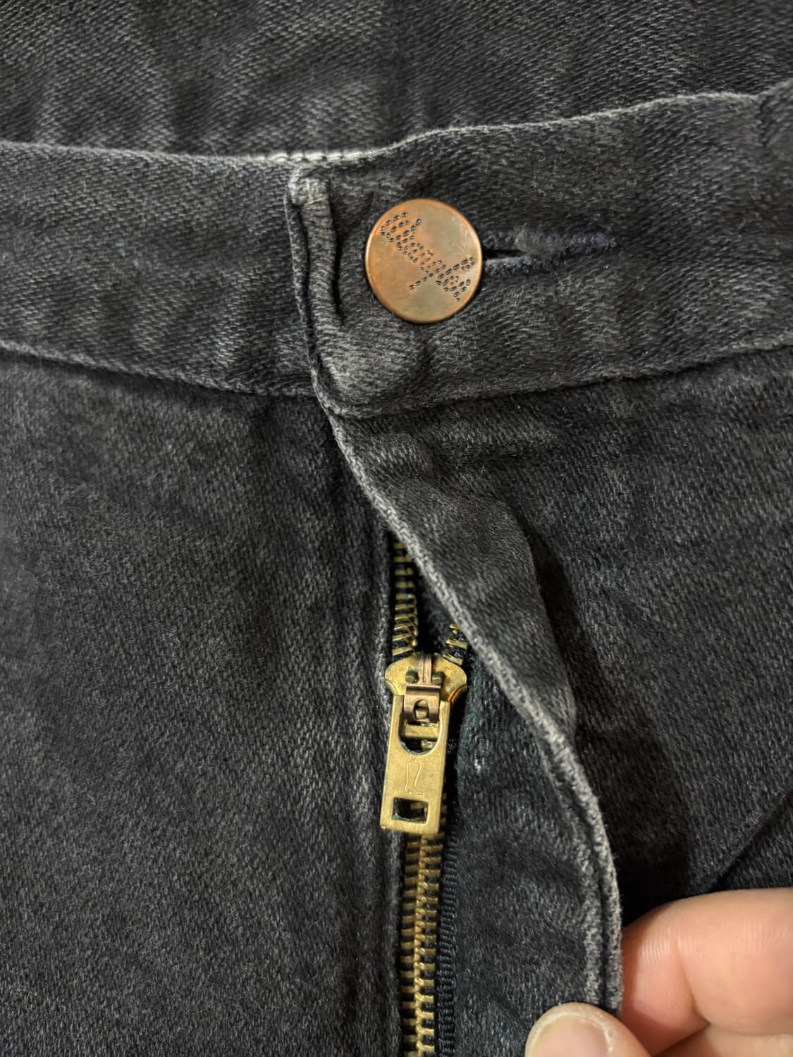 90‘s vtg Wrangler Black denim pant. 상품이미지5