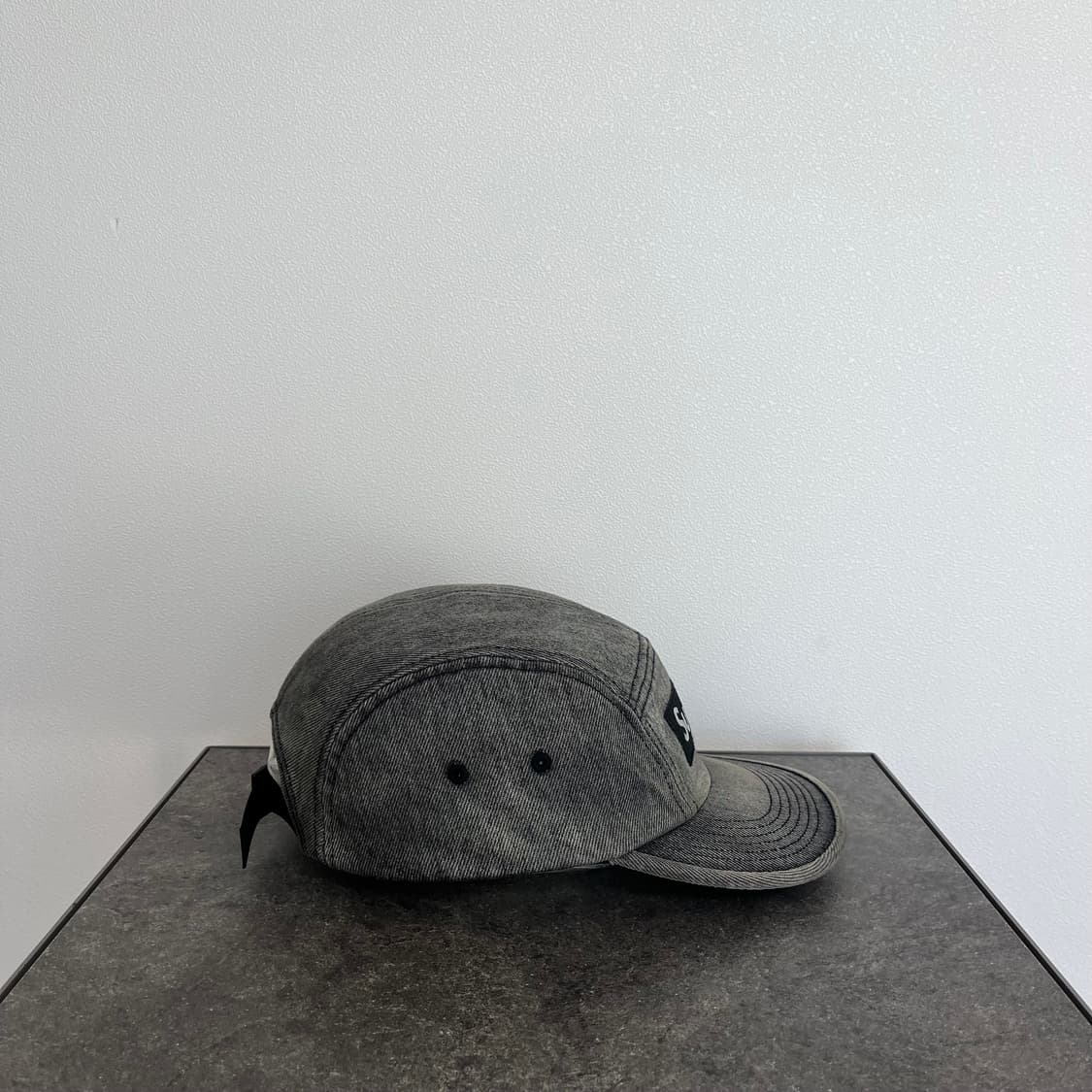 (OS) 슈프림 박스로고 캠프캡 모자 데님 블랙 상품이미지3