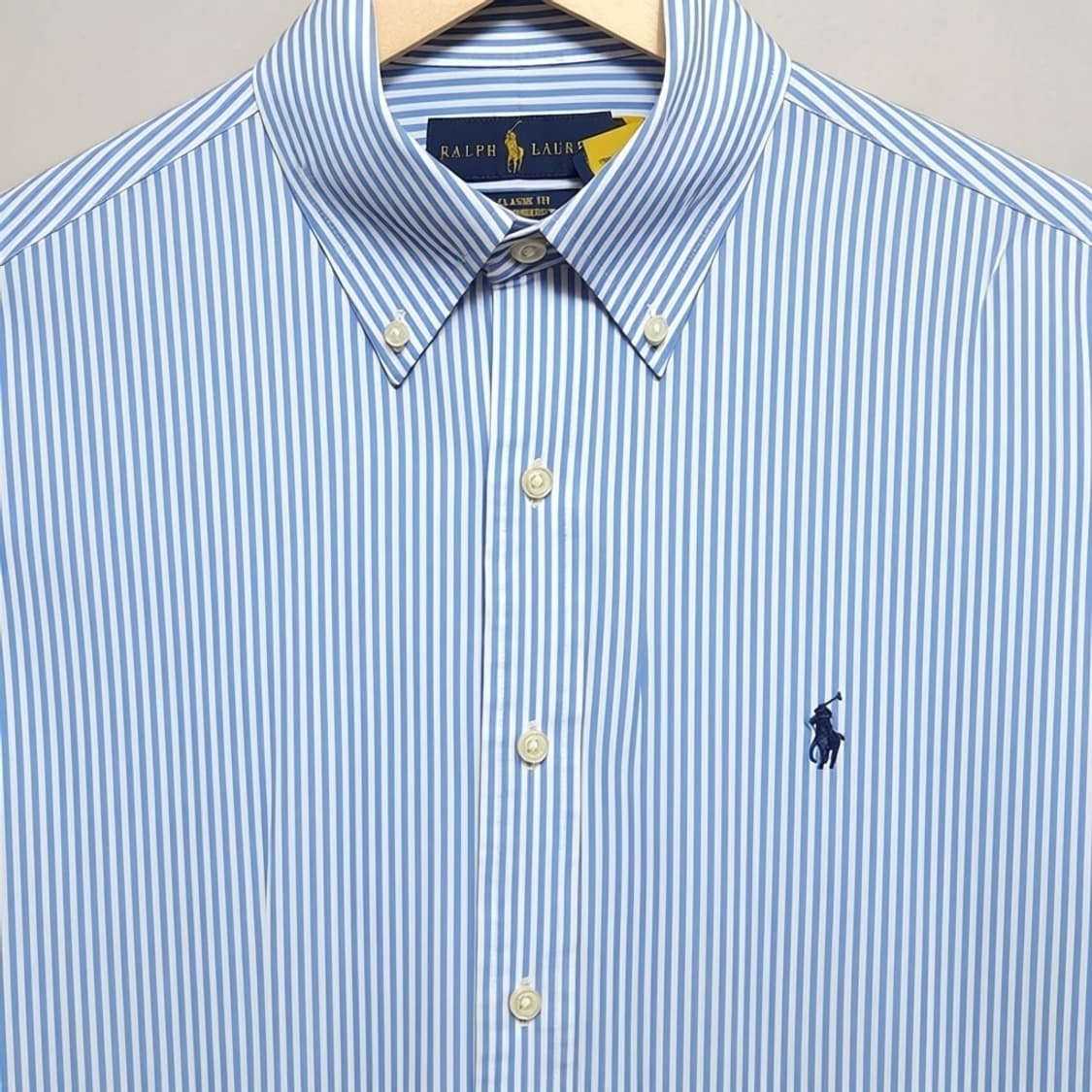 100 POLO 폴로 랄프로렌 스트라이프 셔츠 클래식핏 상품이미지2