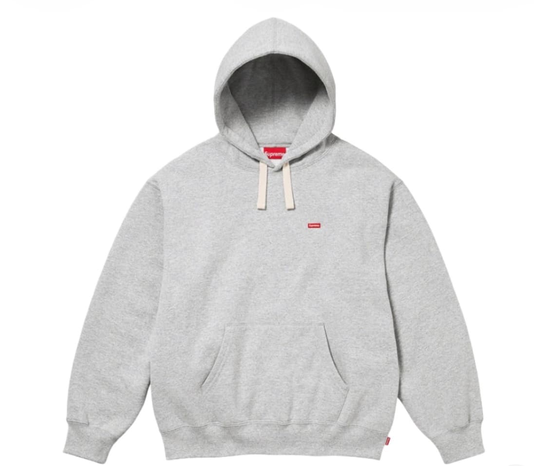 슈프림 스몰 박스 드로우코드 후드 스웨트셔츠 헤더 그레이 L 상품이미지1