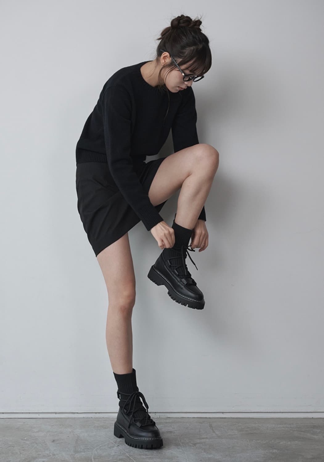 [새상품] 솔트앤초콜릿 니트 삭스 부츠 아이브 이서, 이세영 착용 상품이미지2