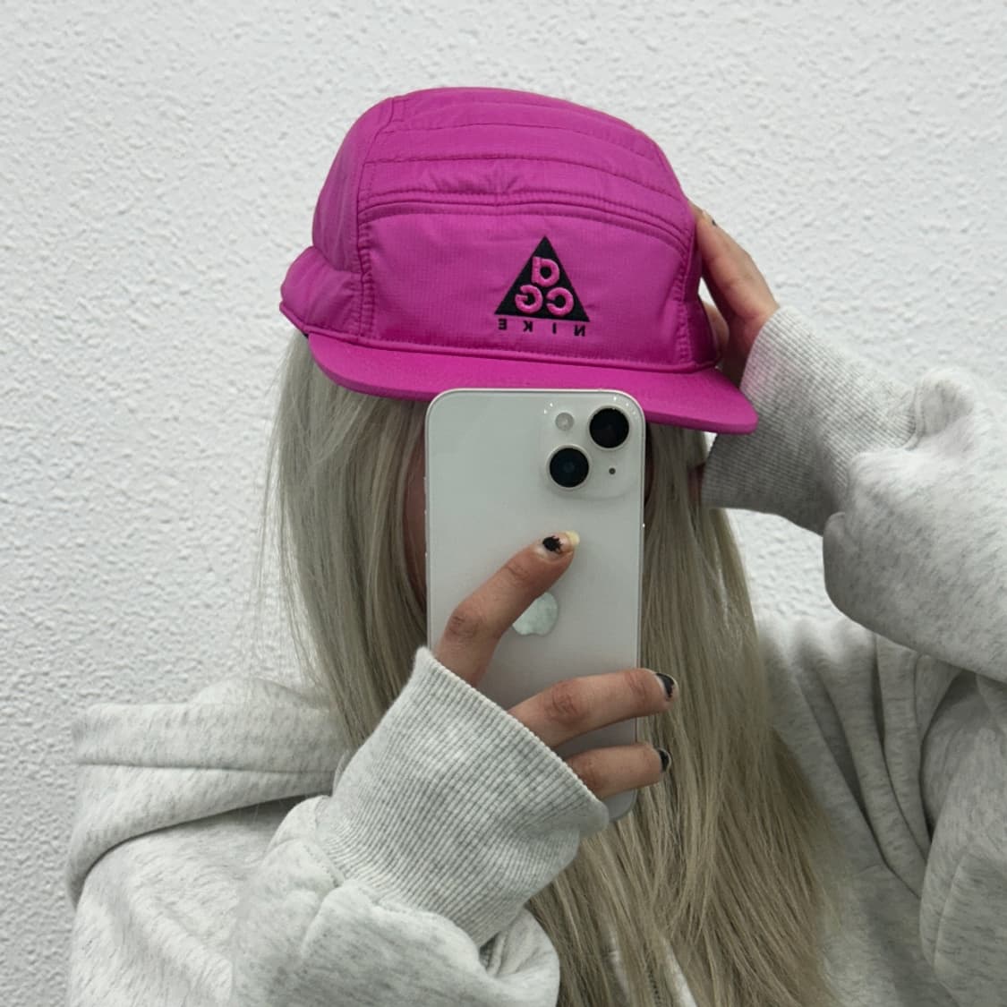 나이키 ACG 핑크 패딩 스냅백 상품이미지1