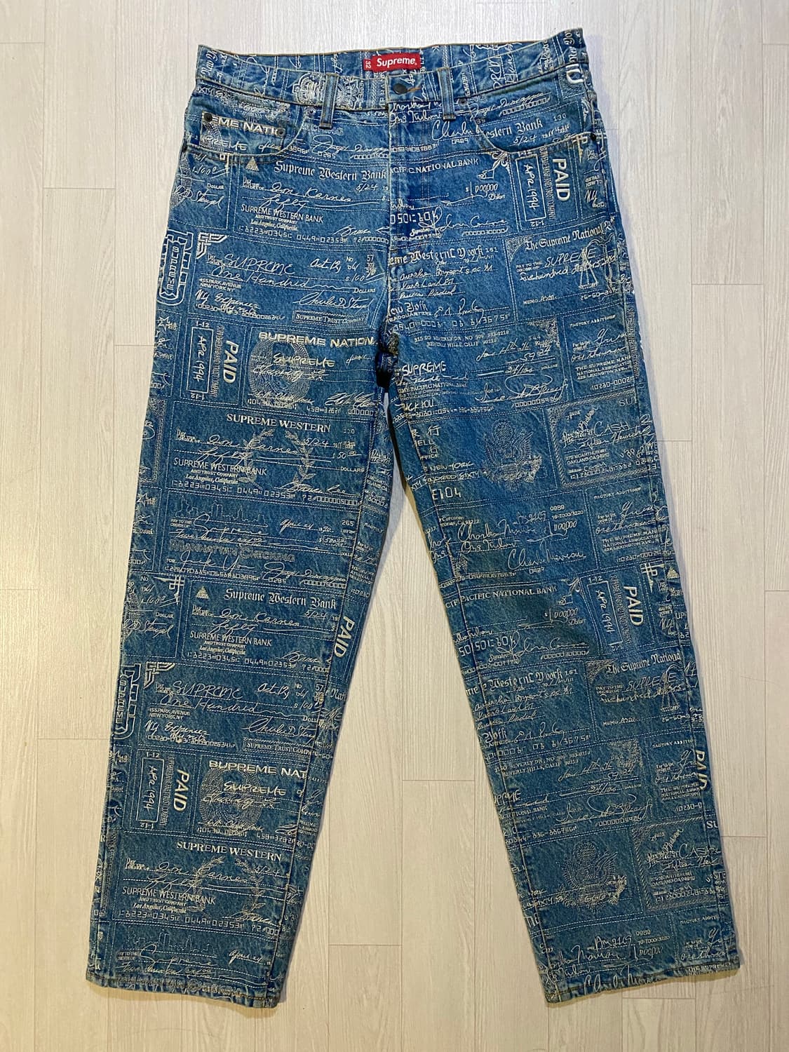 슈프림 자수팬츠 상품이미지1