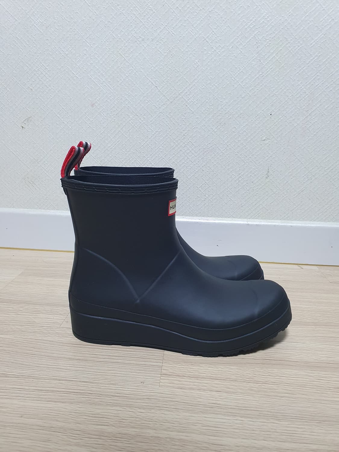 헌터 레인부츠 블랙 숏 부츠 255~60 상품이미지1